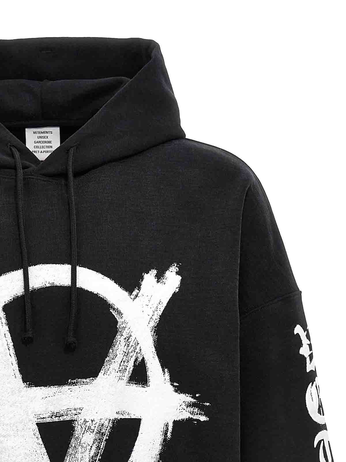 Sweatshirts & Sweaters Vetements - Reverse anarchy hoodie