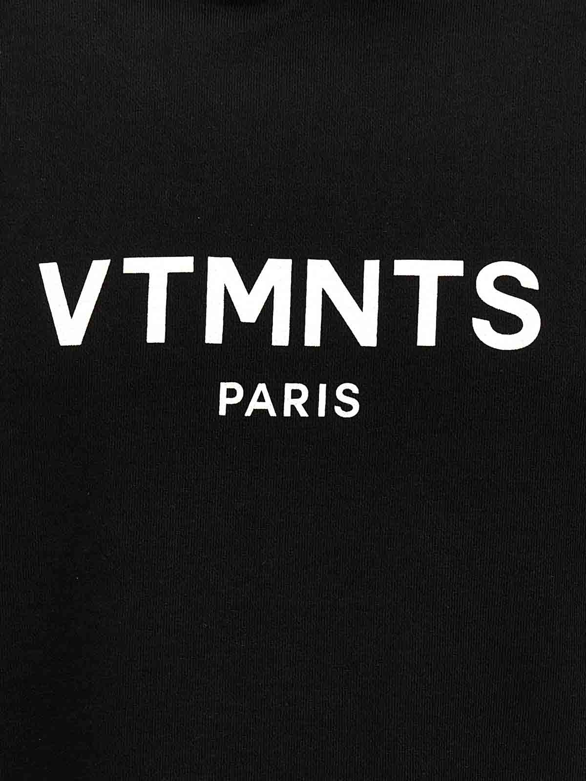 Vtmnts vtmns logo hoodie - Black - Men | VL18HD100BBLACKWHITE