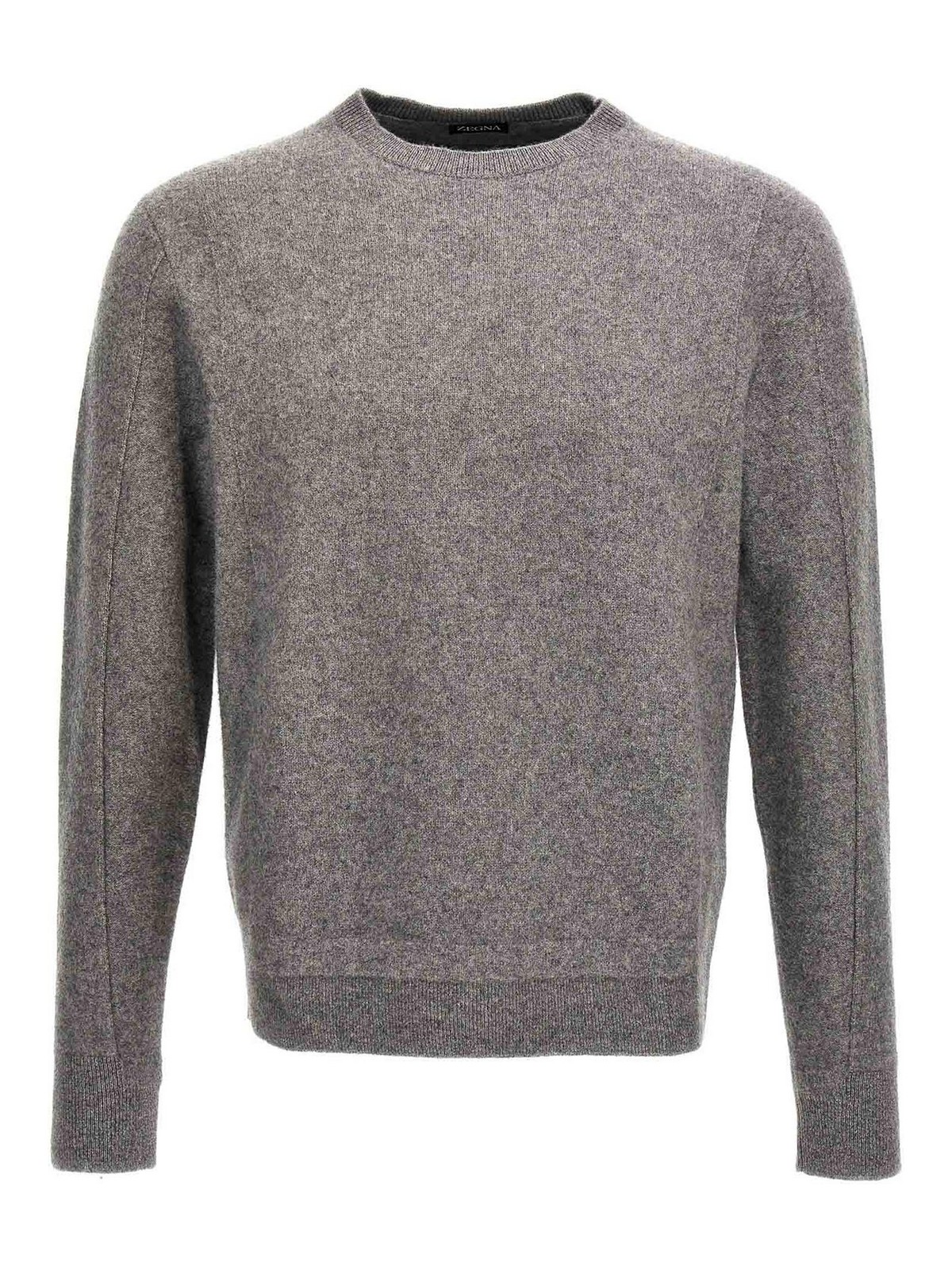 Shop Zegna Cashmere Wool Sweater In Grey