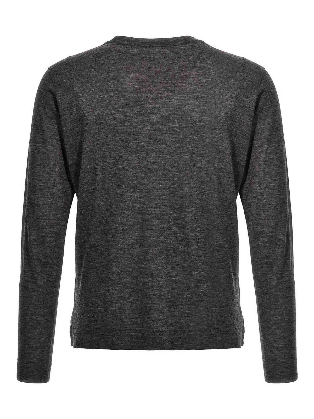 Shop Zanone Wool Sweater In Grey