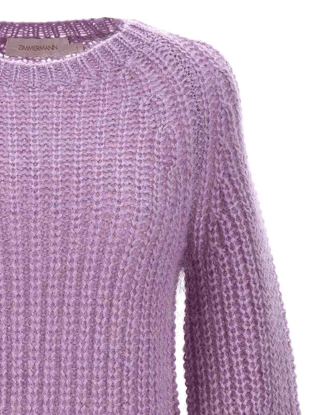 Shop Zimmermann Suéter Cuello Redondo - Púrpura In Purple