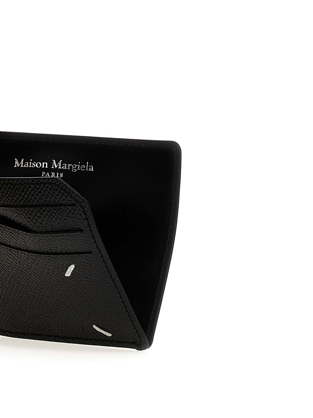 Shop Maison Margiela Slip Gap Card Holder In Negro