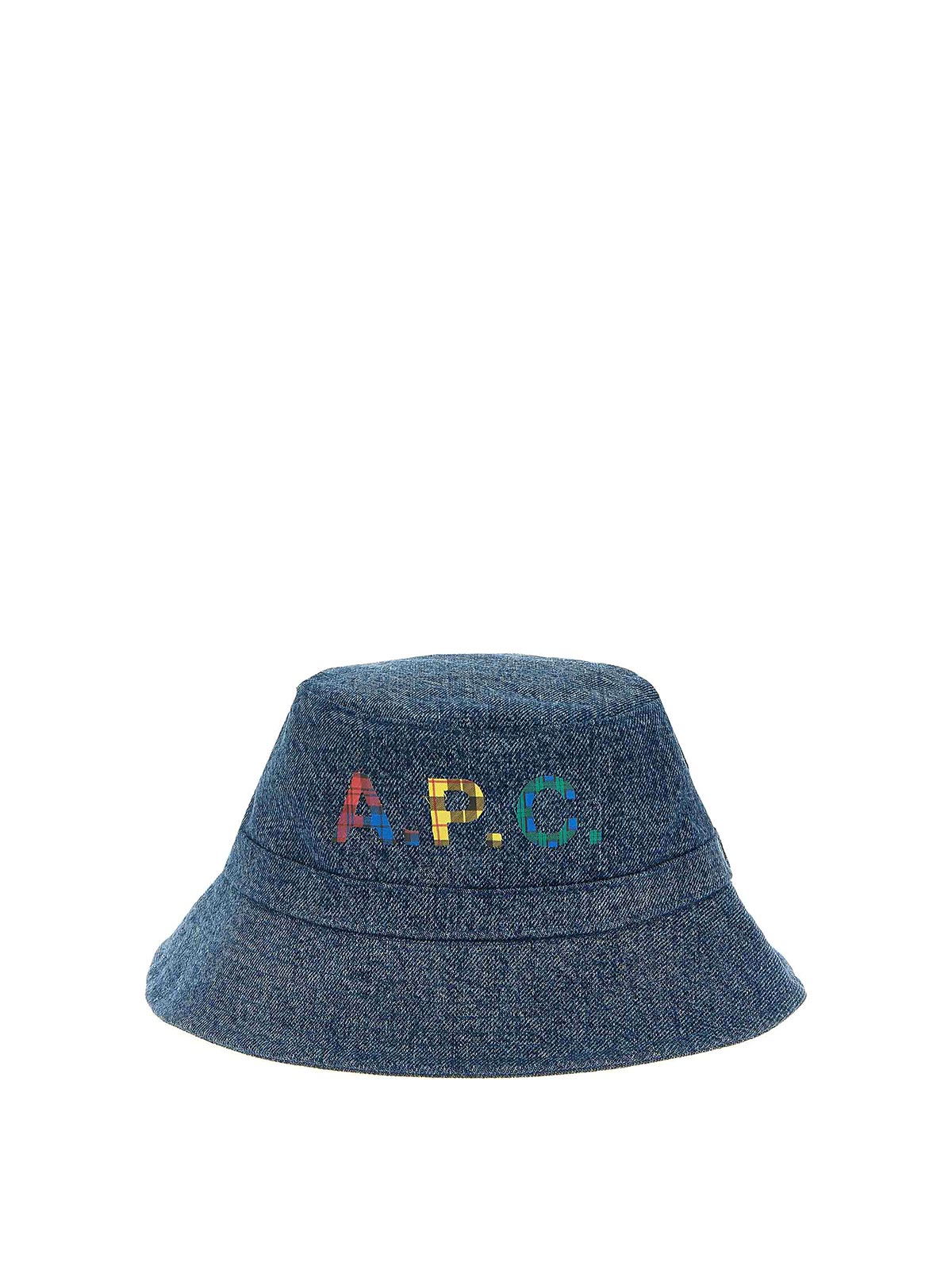 Shop Apc Bcuket Hat Denim In Light Blue