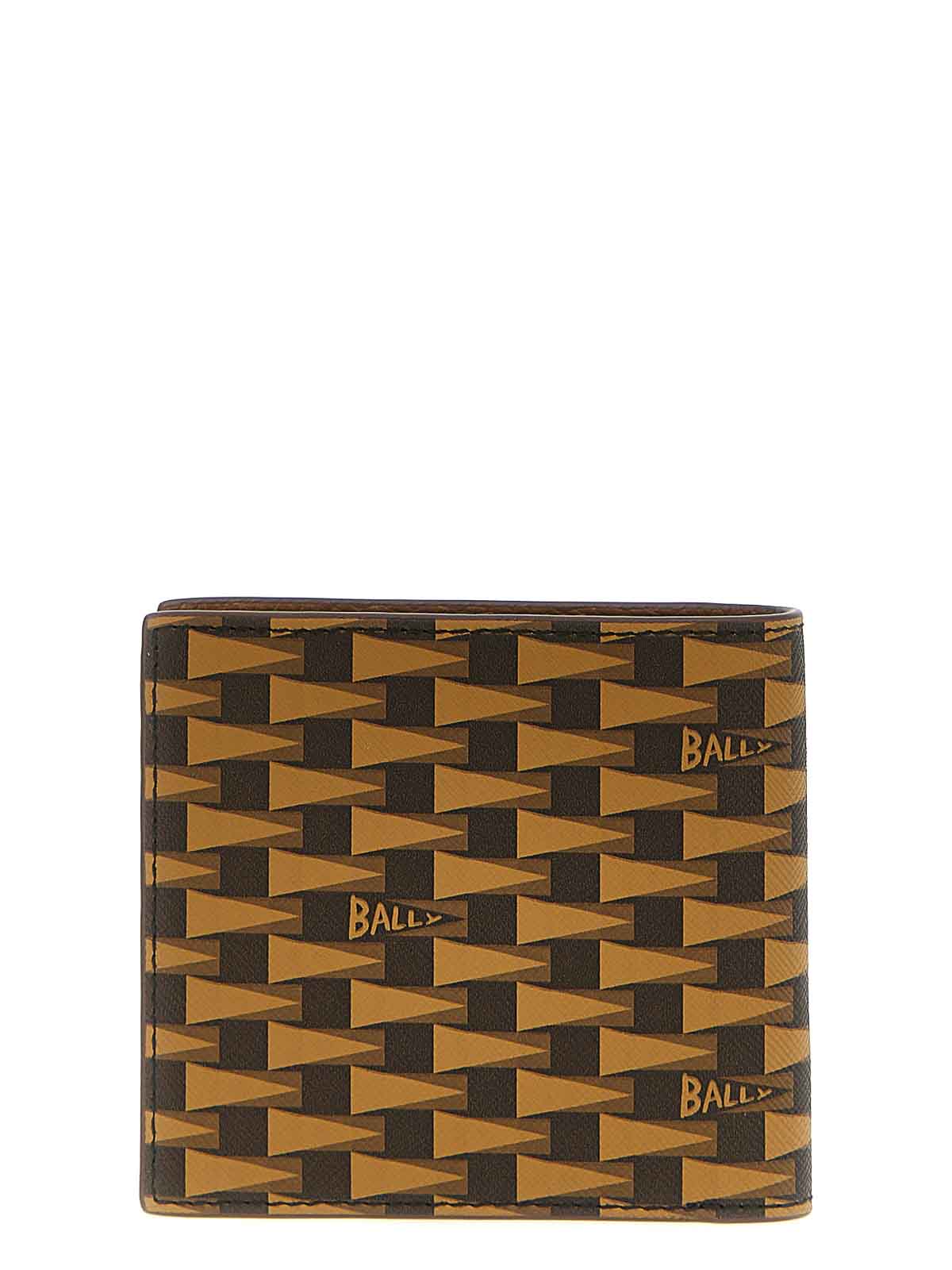 Shop Bally Pennant Wallet In Brown
