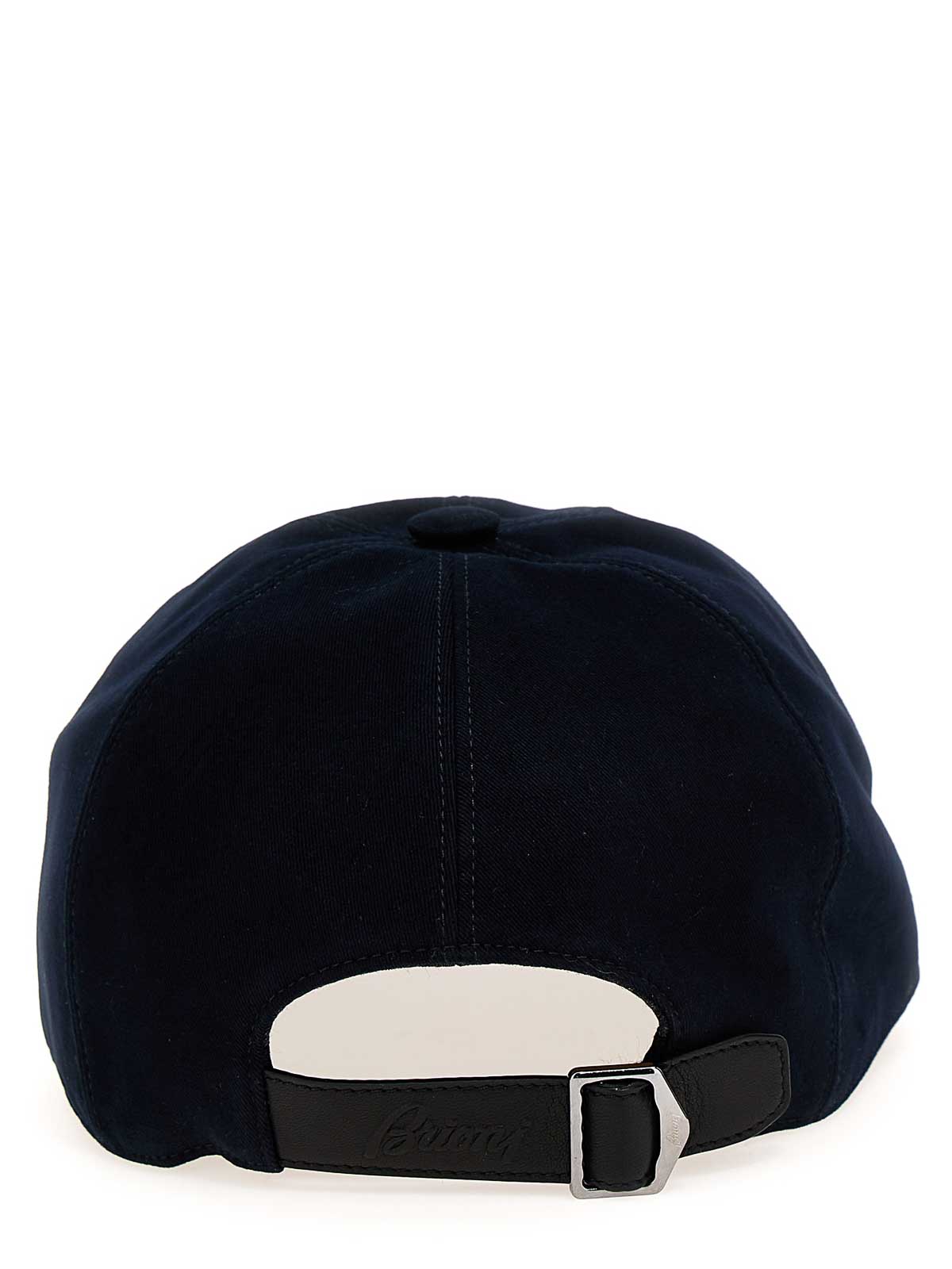 ハット Brioni Logo cap Brioni Logo embroidery cap - Blue - Men | O4910LOA0274100