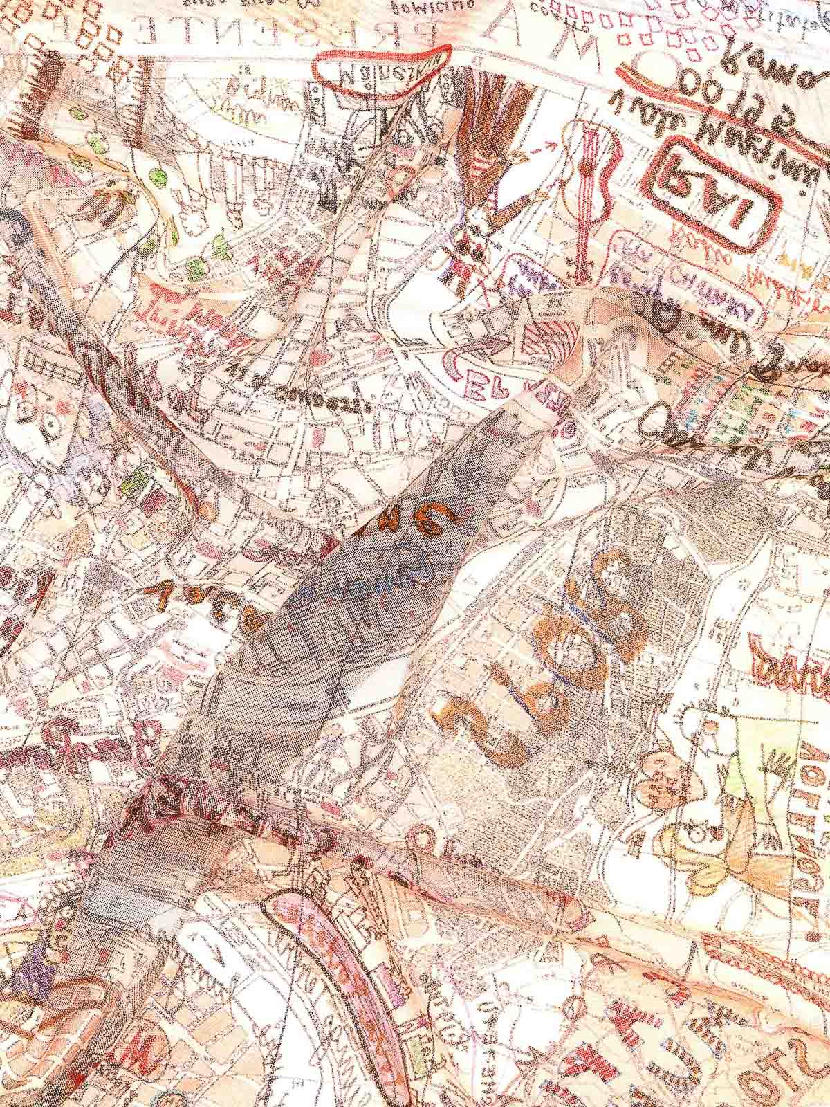 Faliero Sarti World Map Scarf