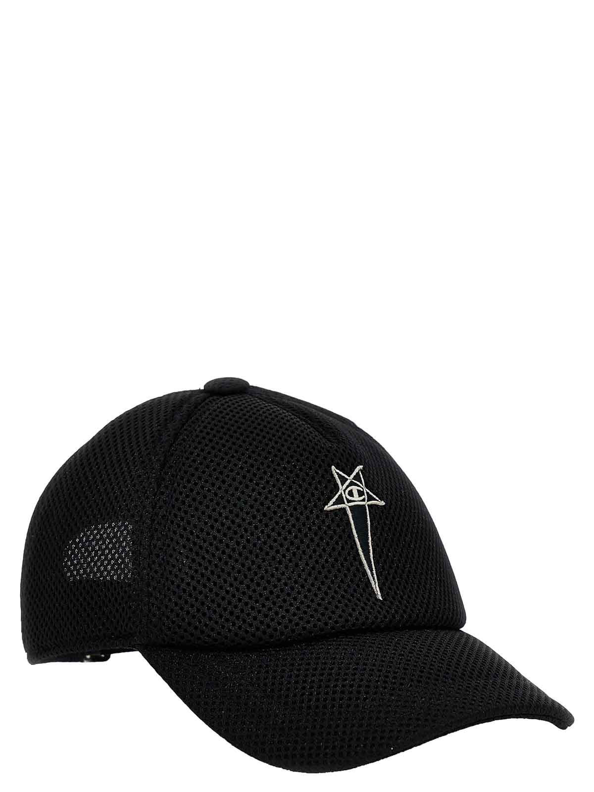 Rick Owens Champion x rick owens hat - Black|CM02C5794CHNET309