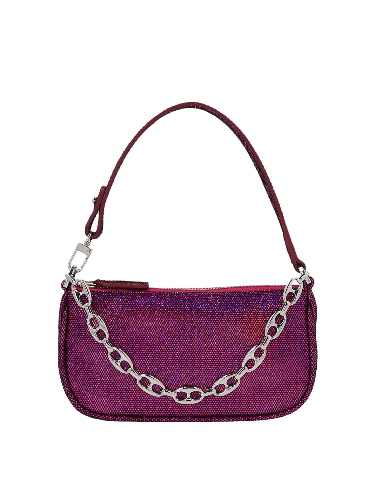By Far Mini Rachel Handbag In Purple