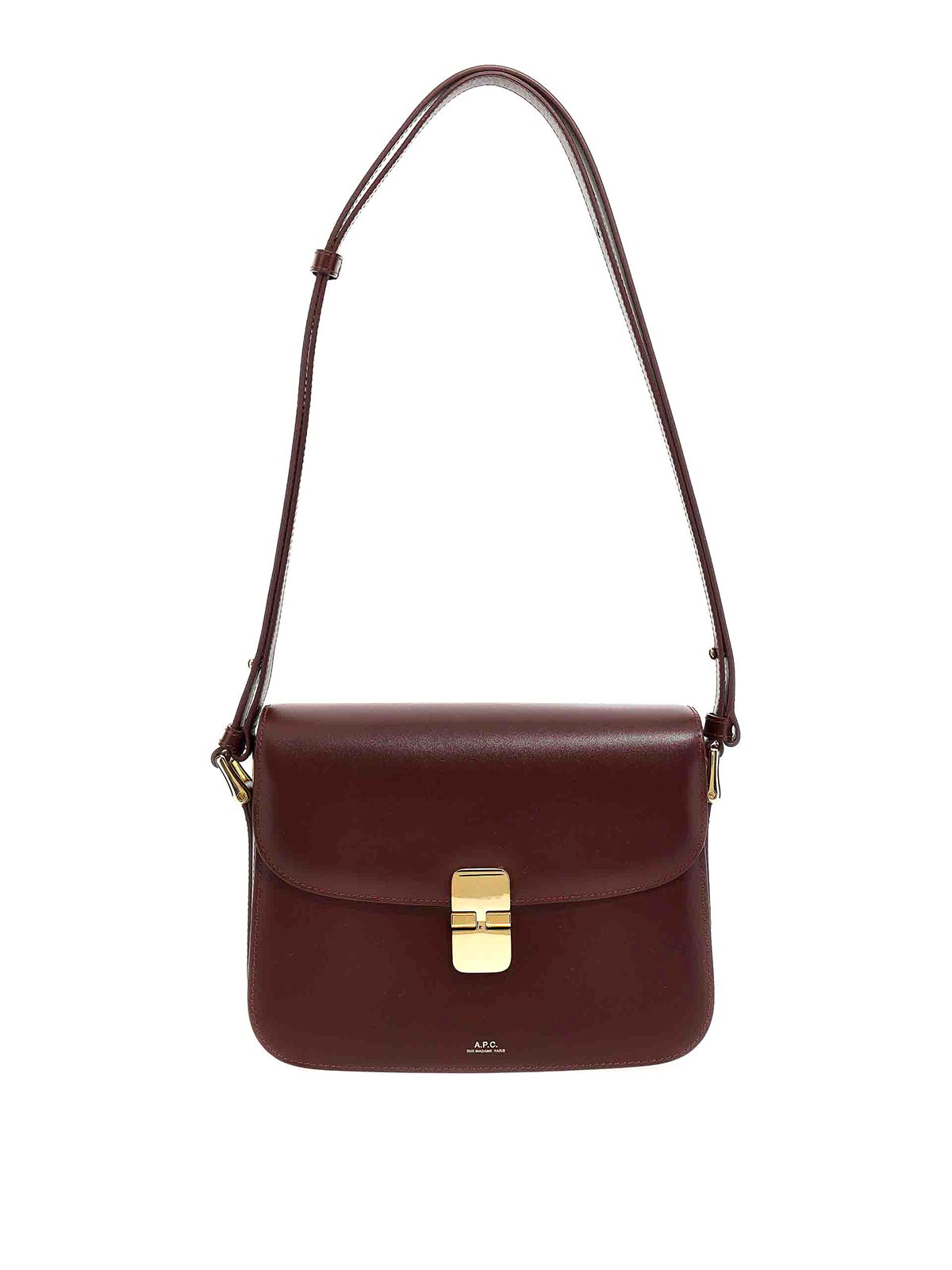 BURBERRY Small Leather Grace Bag Red Color - I-MAGAZINE Inc