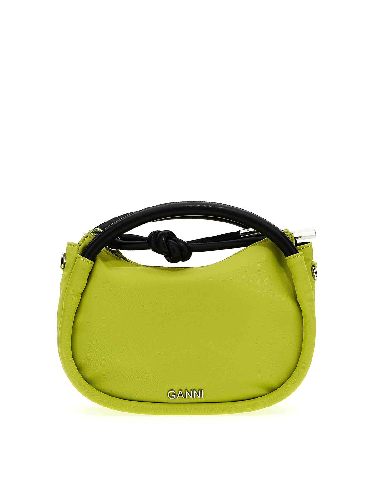 Ganni Knot mini bag handbag - Green - Women|A5054747 | thebs.com