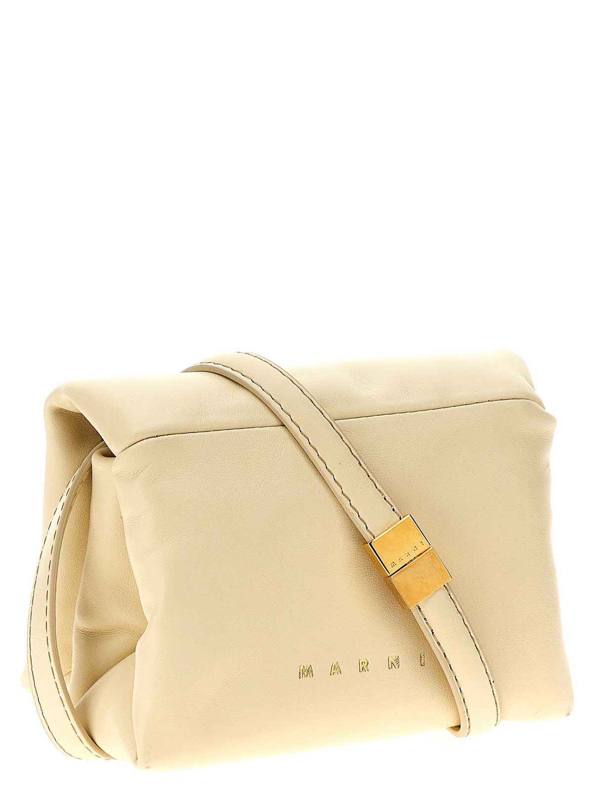Shop Marni Prisma Mini Clutch Bag In Blanco