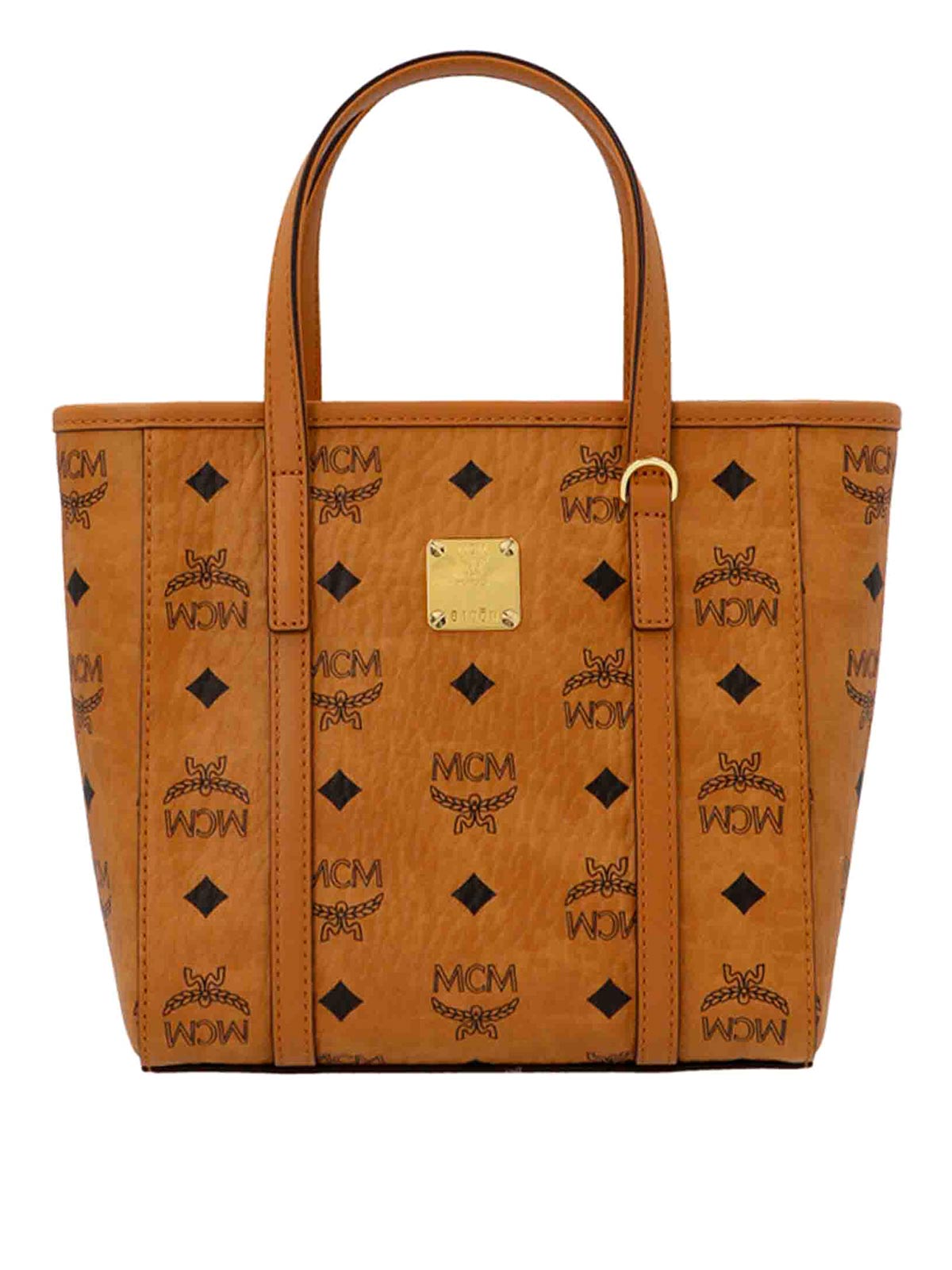 Mcm M-veritas Mini Shopping Bag In Brown
