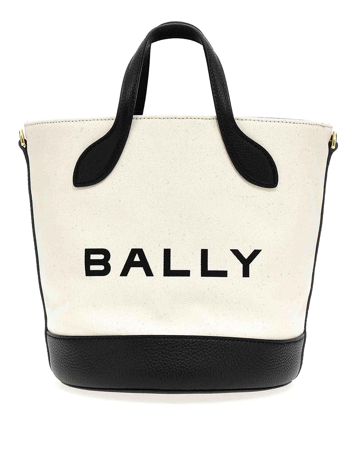Shop Bally Bar Handbag In White