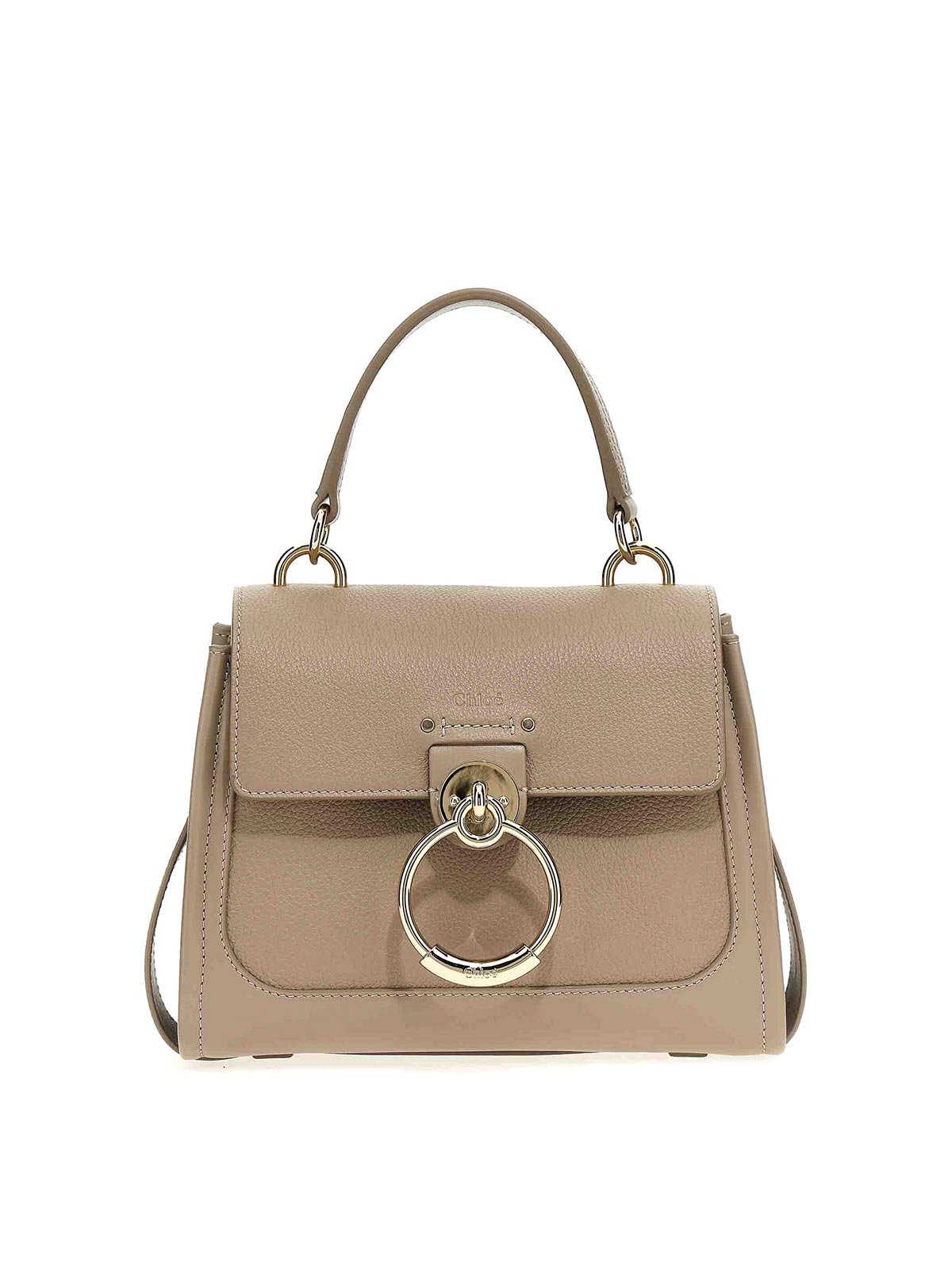 Chloé Tess Mini Handbag In Grey