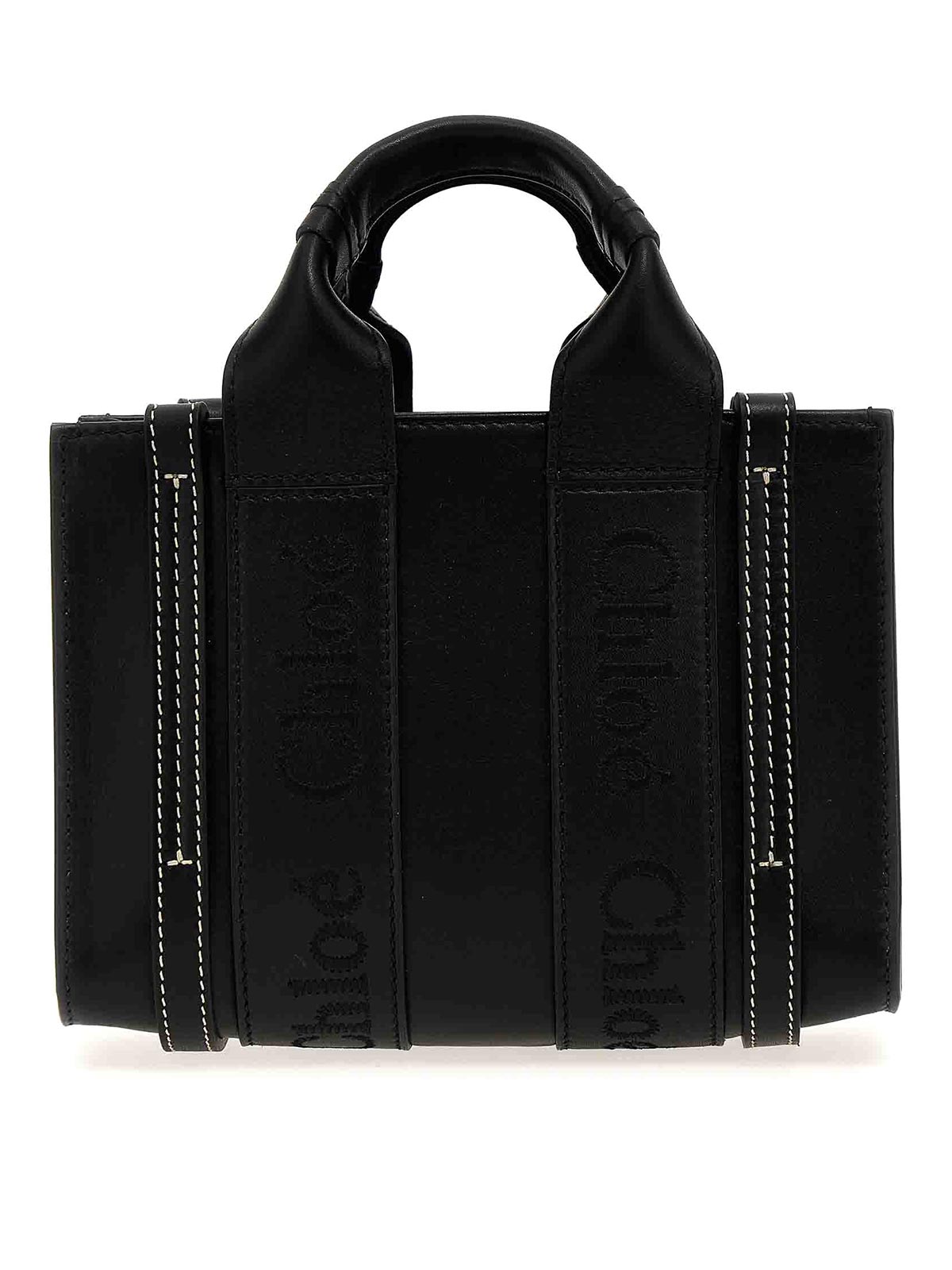 Chloé Woody Mini Handbag In Black