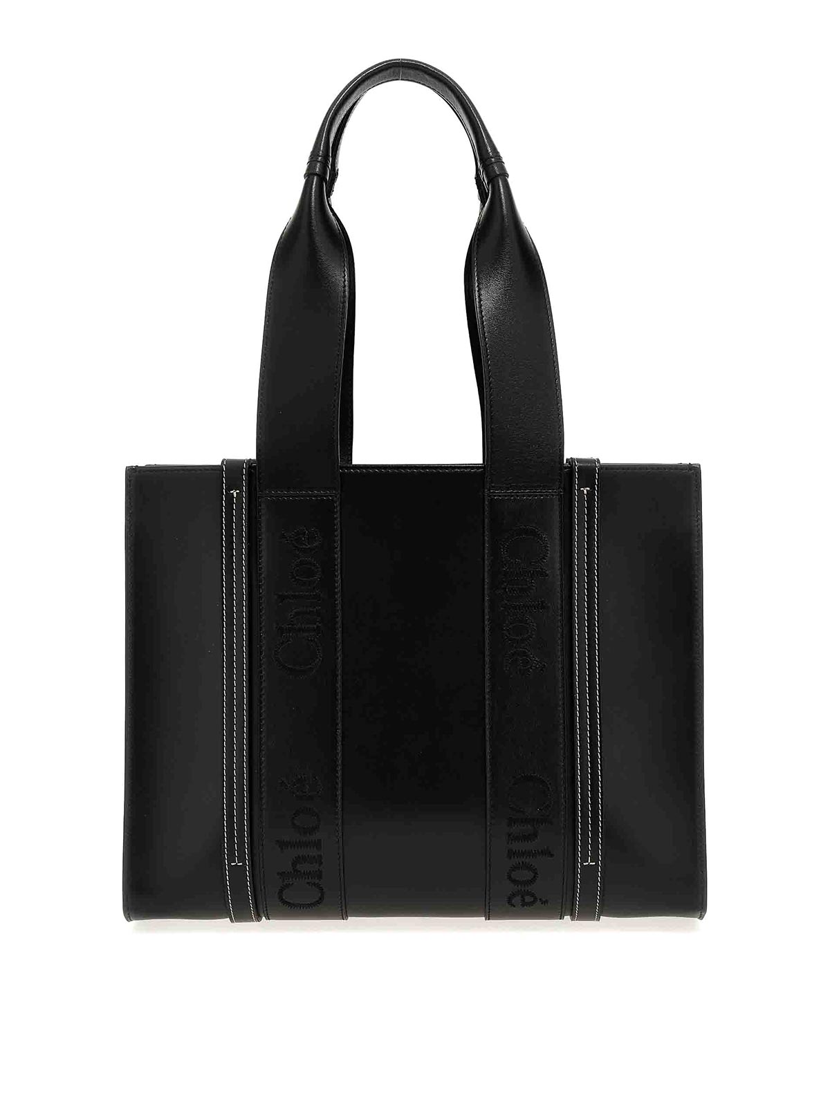 Chloé Medium  Shopping Bag In Black