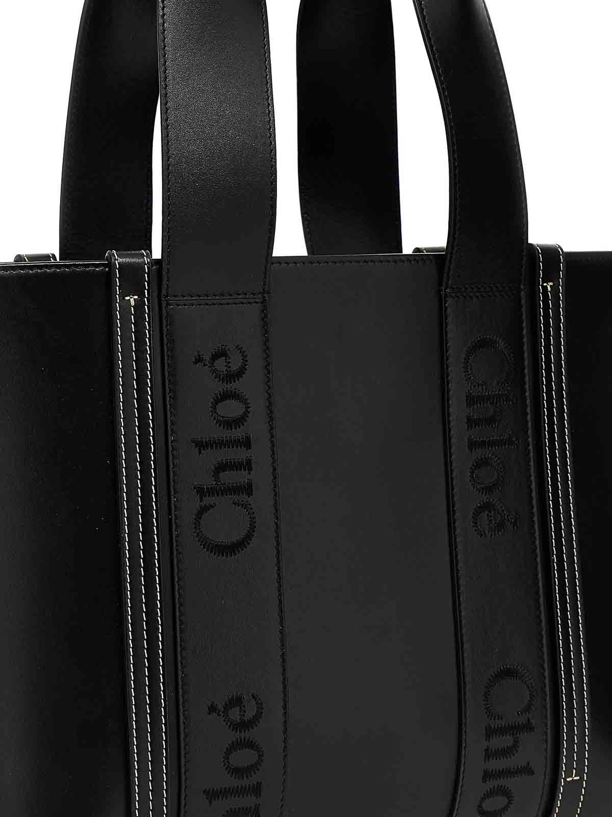 Shop Chloé Medium  Shopping Bag In Black