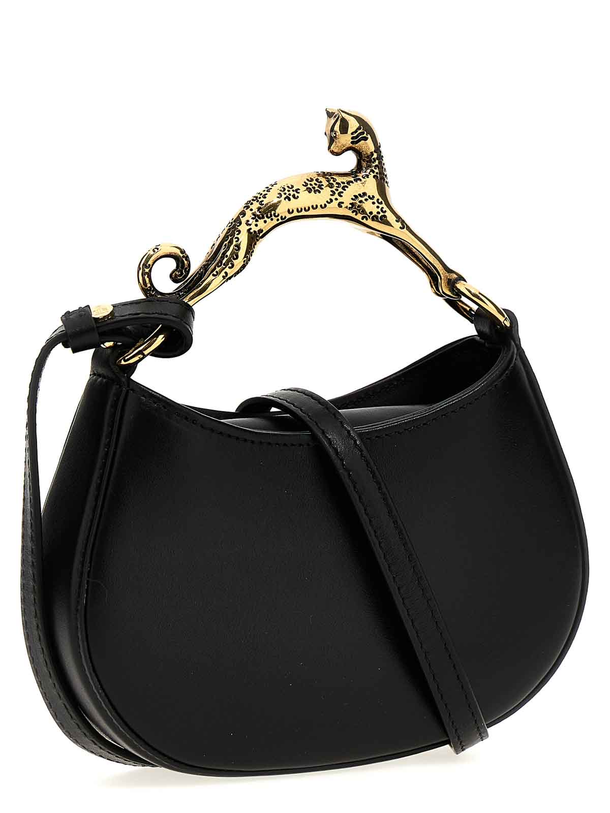 Lanvin: Black Nano Hobo Shoulder Bag