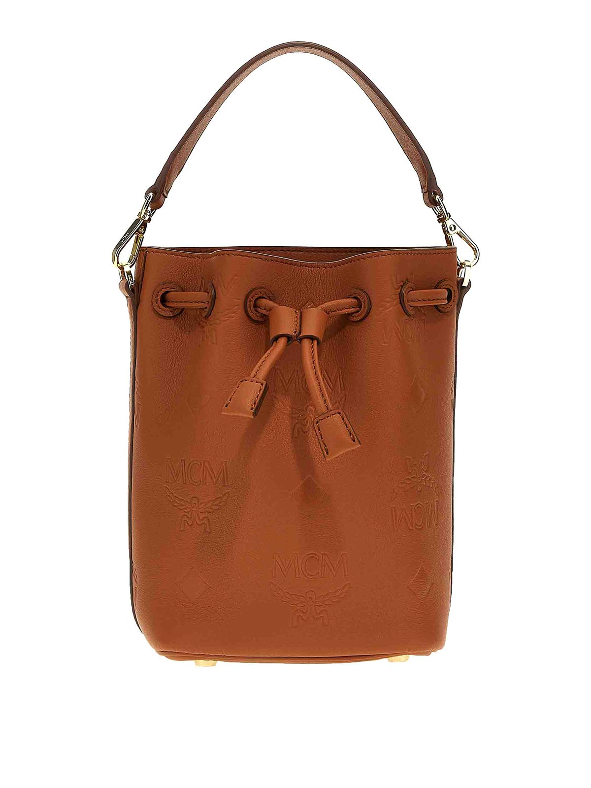 MCM 'dessau Mini' Bucket Bag in Brown