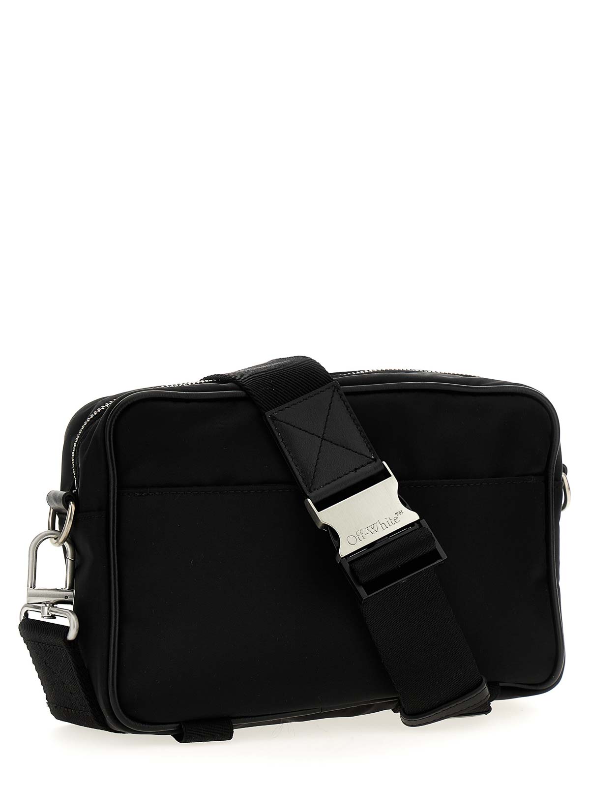 Shop Off-white Courrier Crossbody Bag In Black