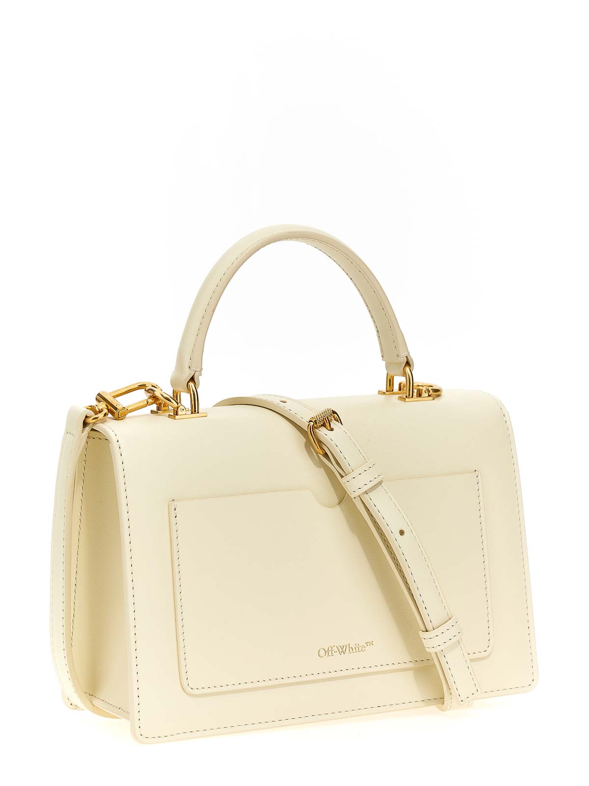 OFF-WHITE Jitney 1.4 embellished leather tote