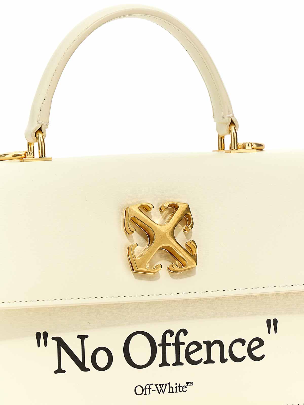 OFF-WHITE Jitney 1.4 embellished leather tote