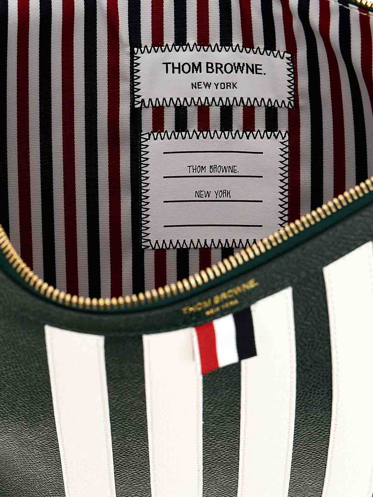 Shop Thom Browne Medium  Document Holder In Green