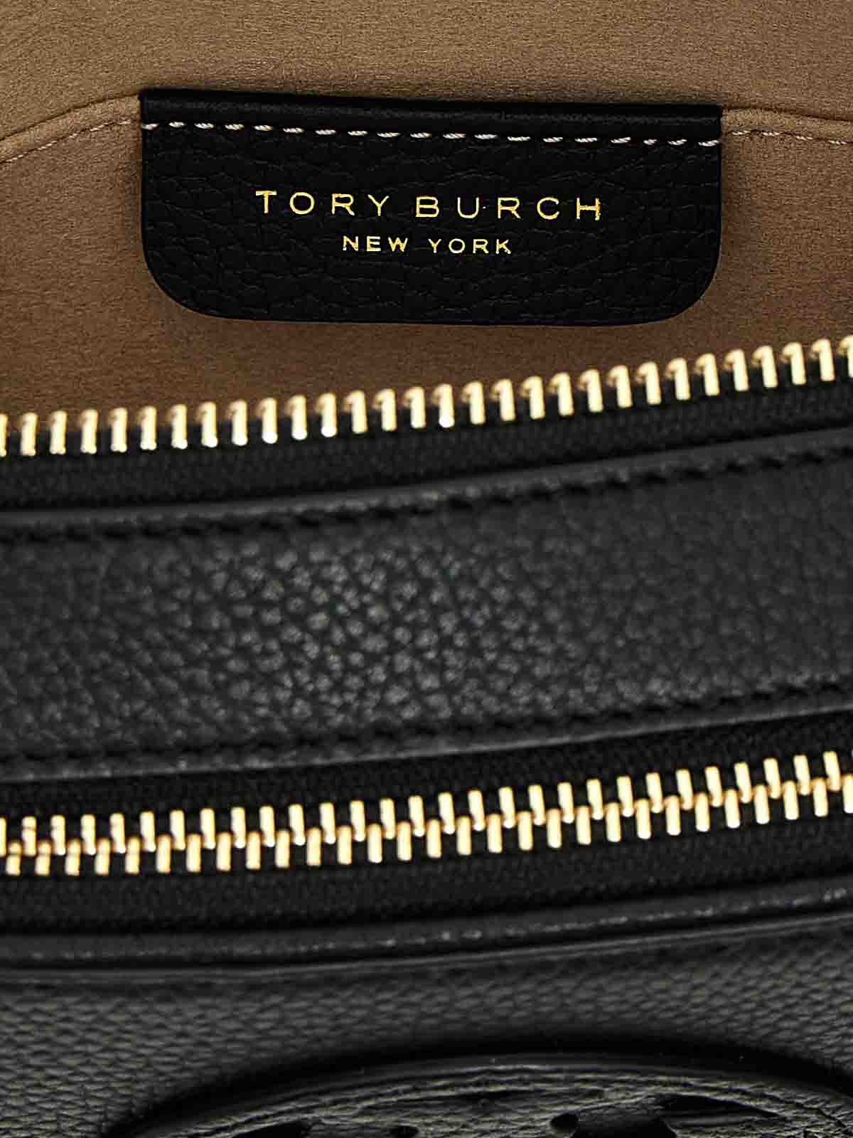 Shop Tory Burch Mini Miller Leather Crossbody Bag