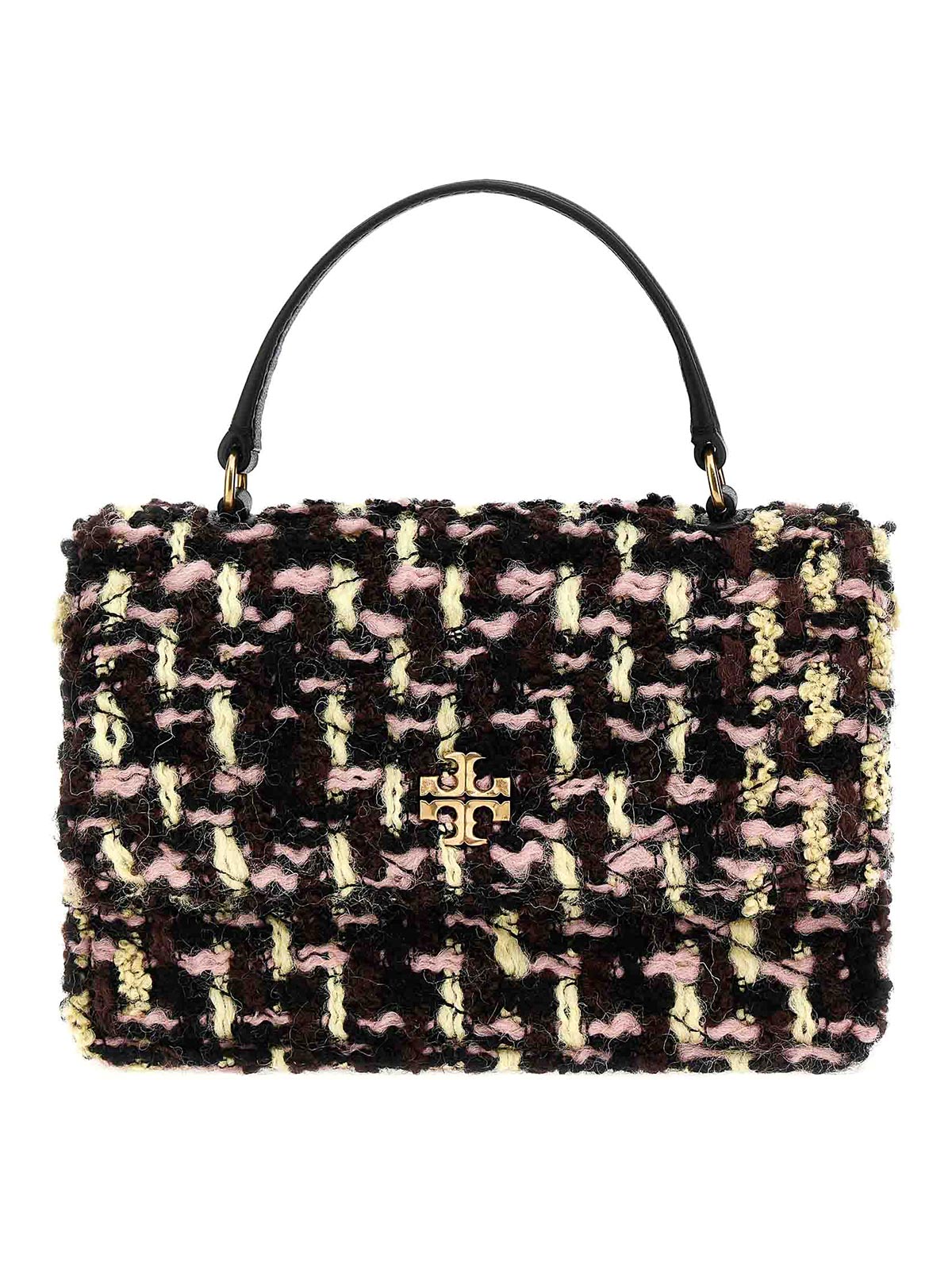 Tory Burch Kira Mini Flap Tweed Bag in Metallic