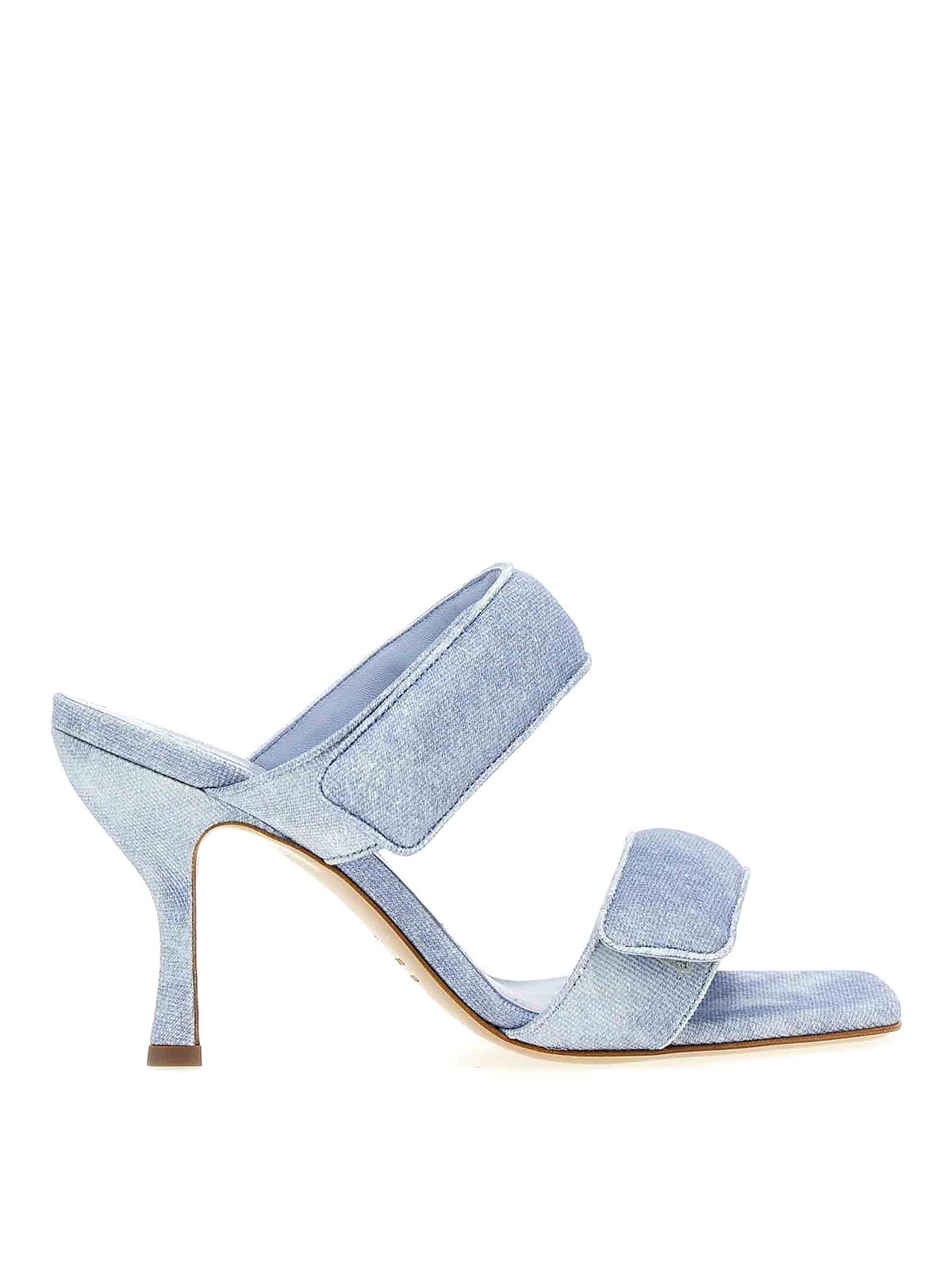 Shop Gia Borghini X Pernille Teisbaek  Sandals In Light Blue