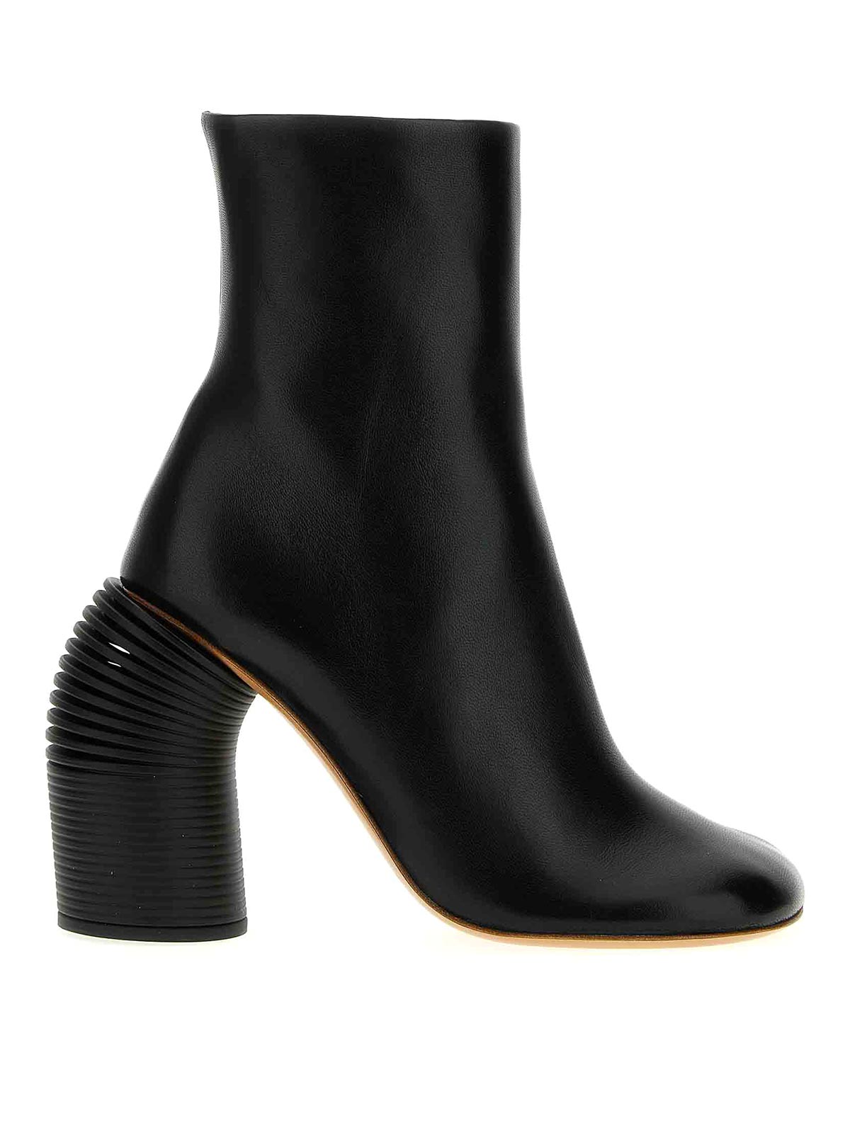 Shop Off-white Tonal Spring Ankle Boots In Negro