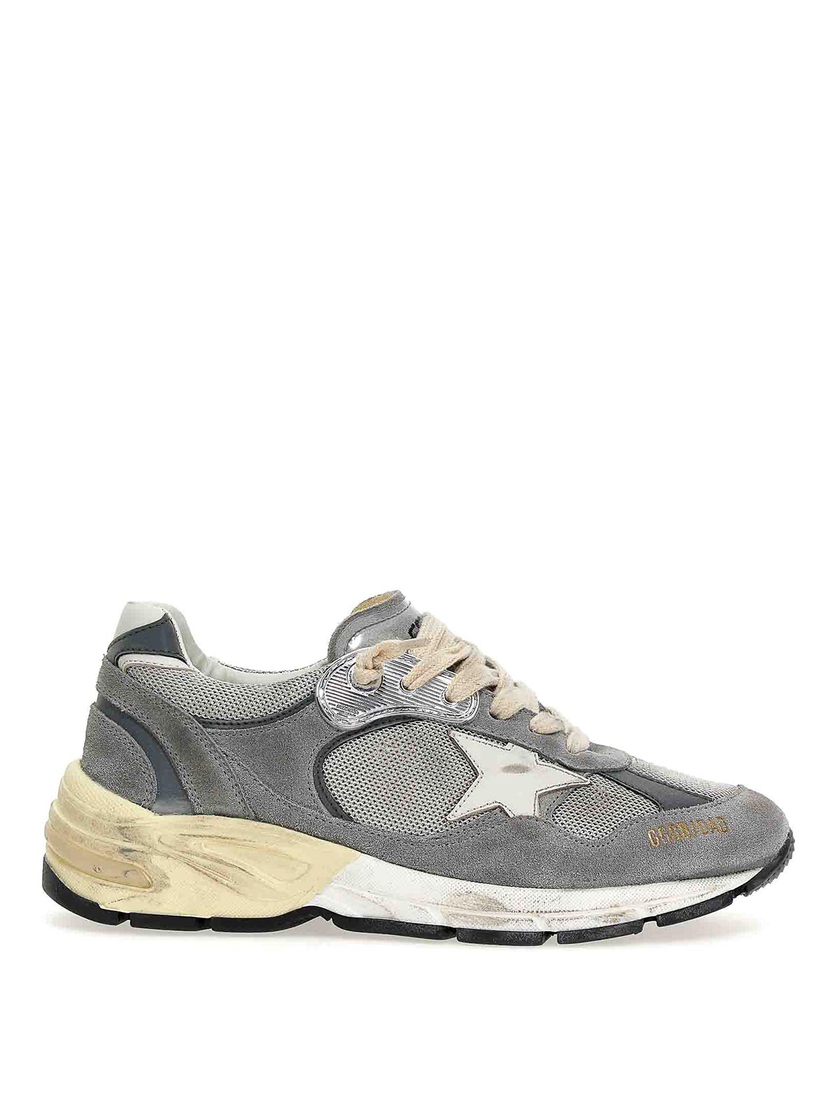 Shop Golden Goose Running Dad Sneakers In Gris