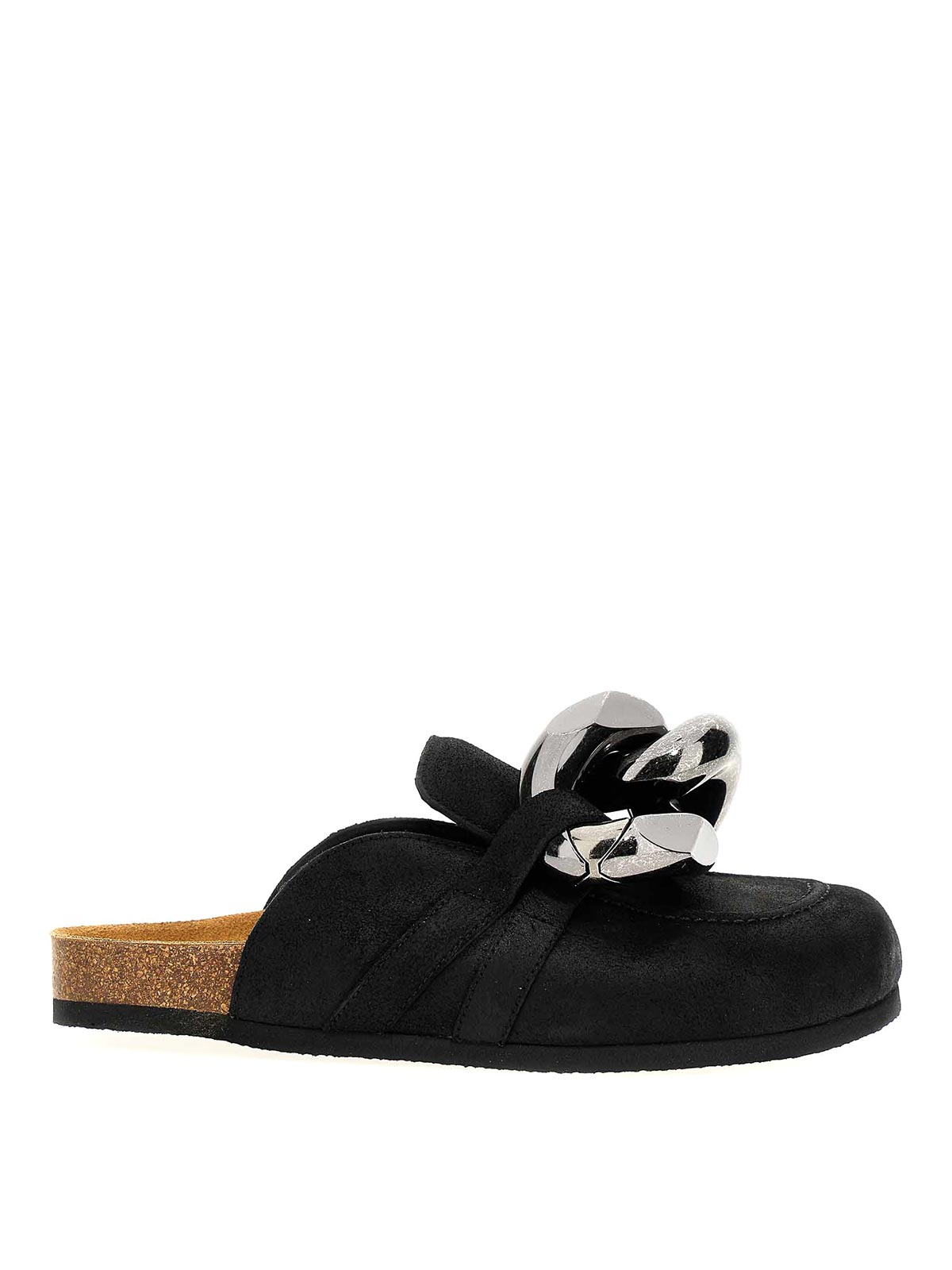 【関税込み】JW Anderson ブラック Chain ミュール Curb chain mules in black - JW Anderson | Mytheresa
