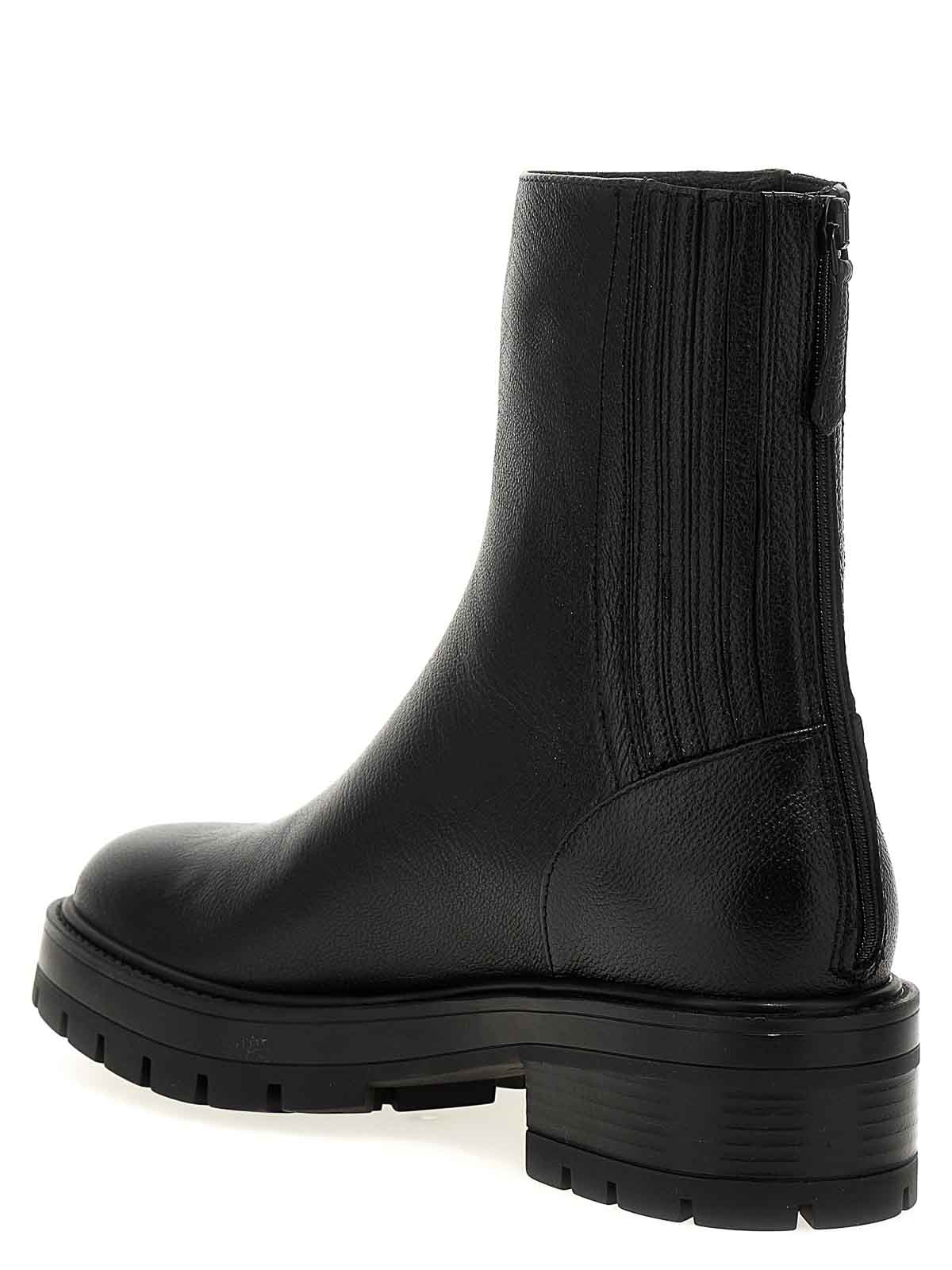 Aquazzura Saint Honore Ankle Boots In Black