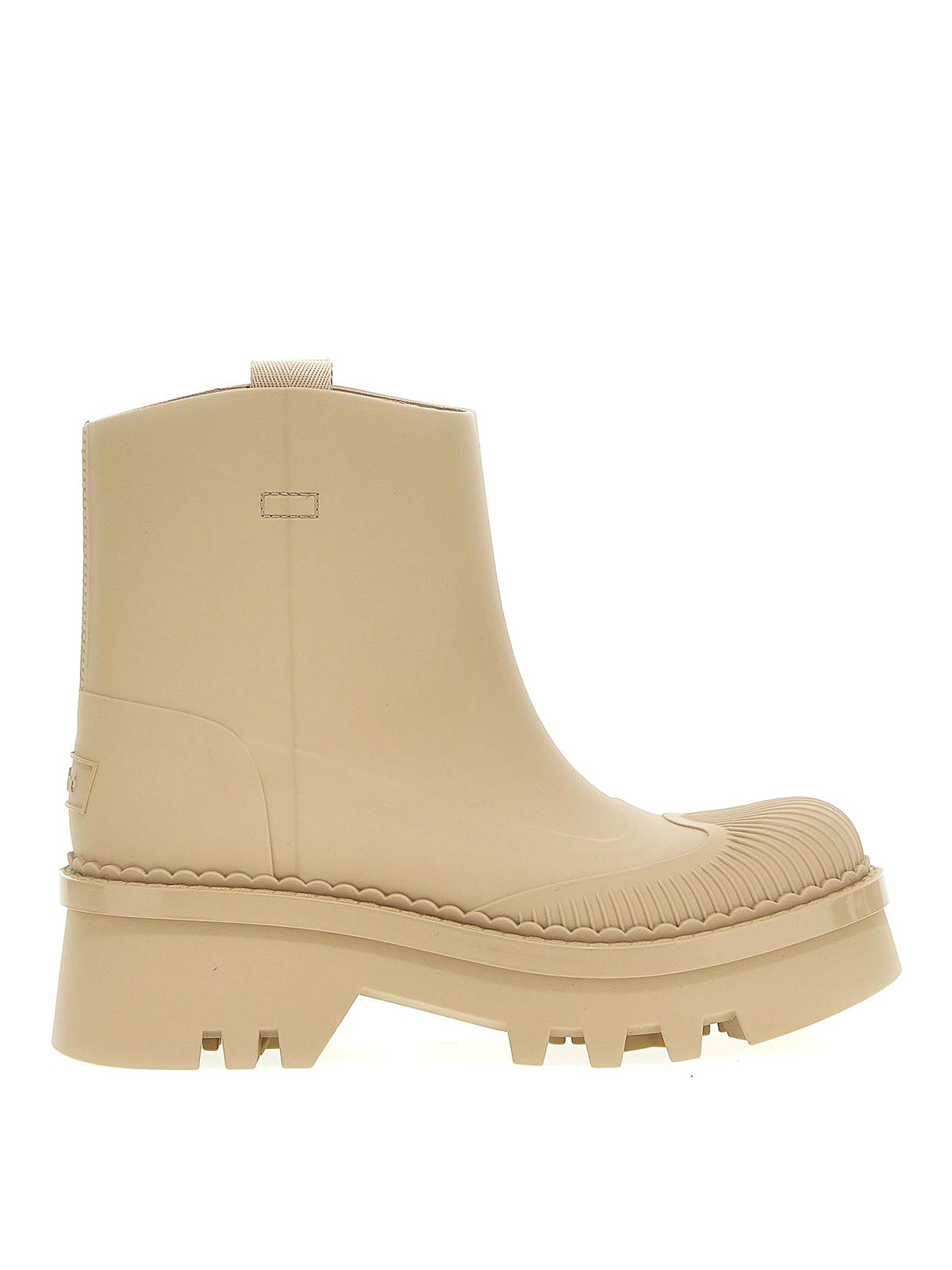 Shop Chloé Raina Ankle Boots In Beige