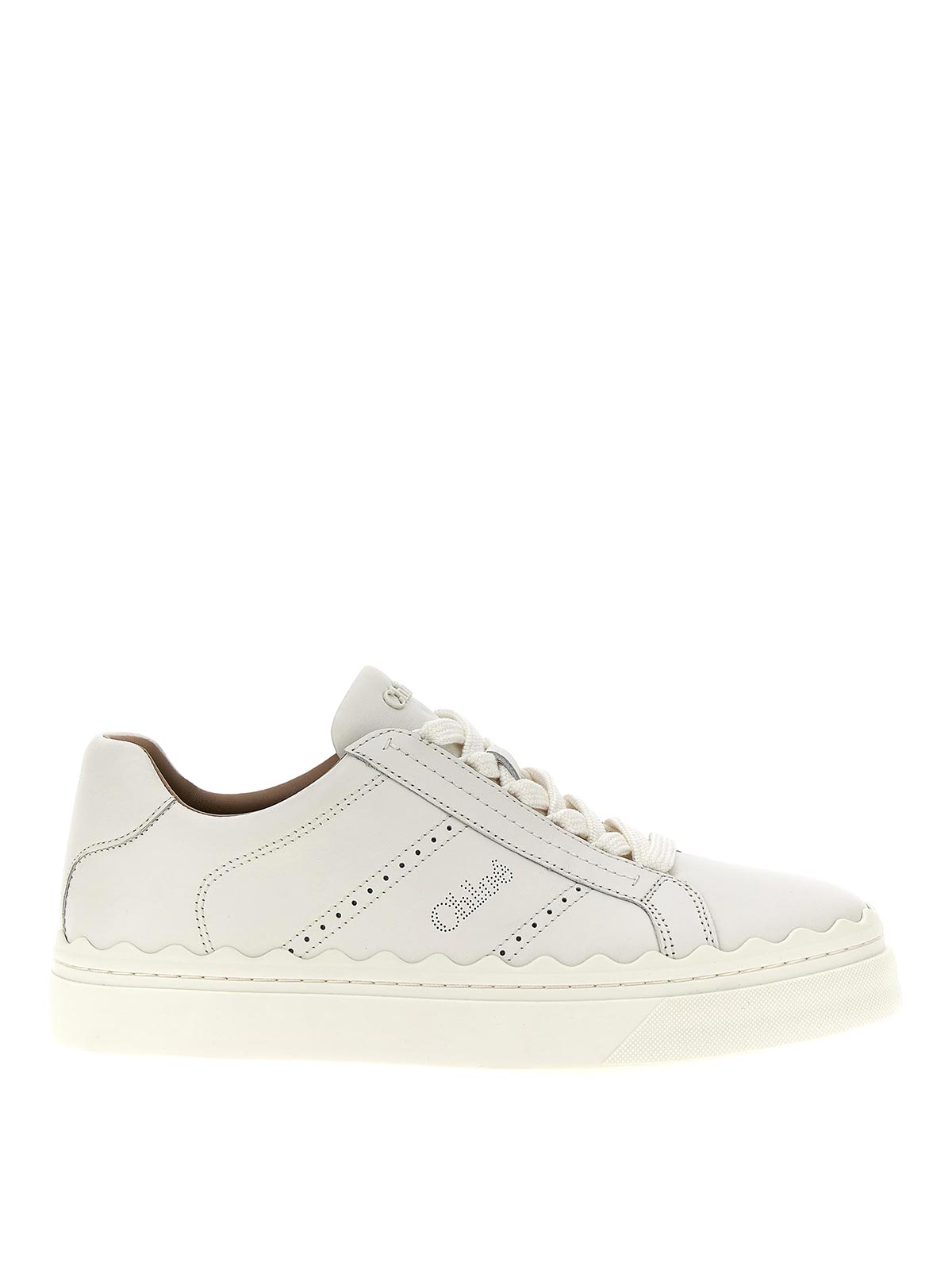 Shop Chloé Lauren Sneakers In Blanco