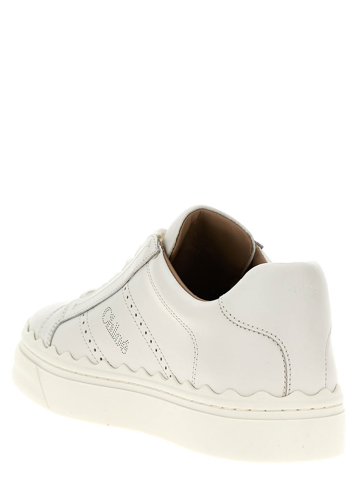 Shop Chloé Lauren Sneakers In Blanco