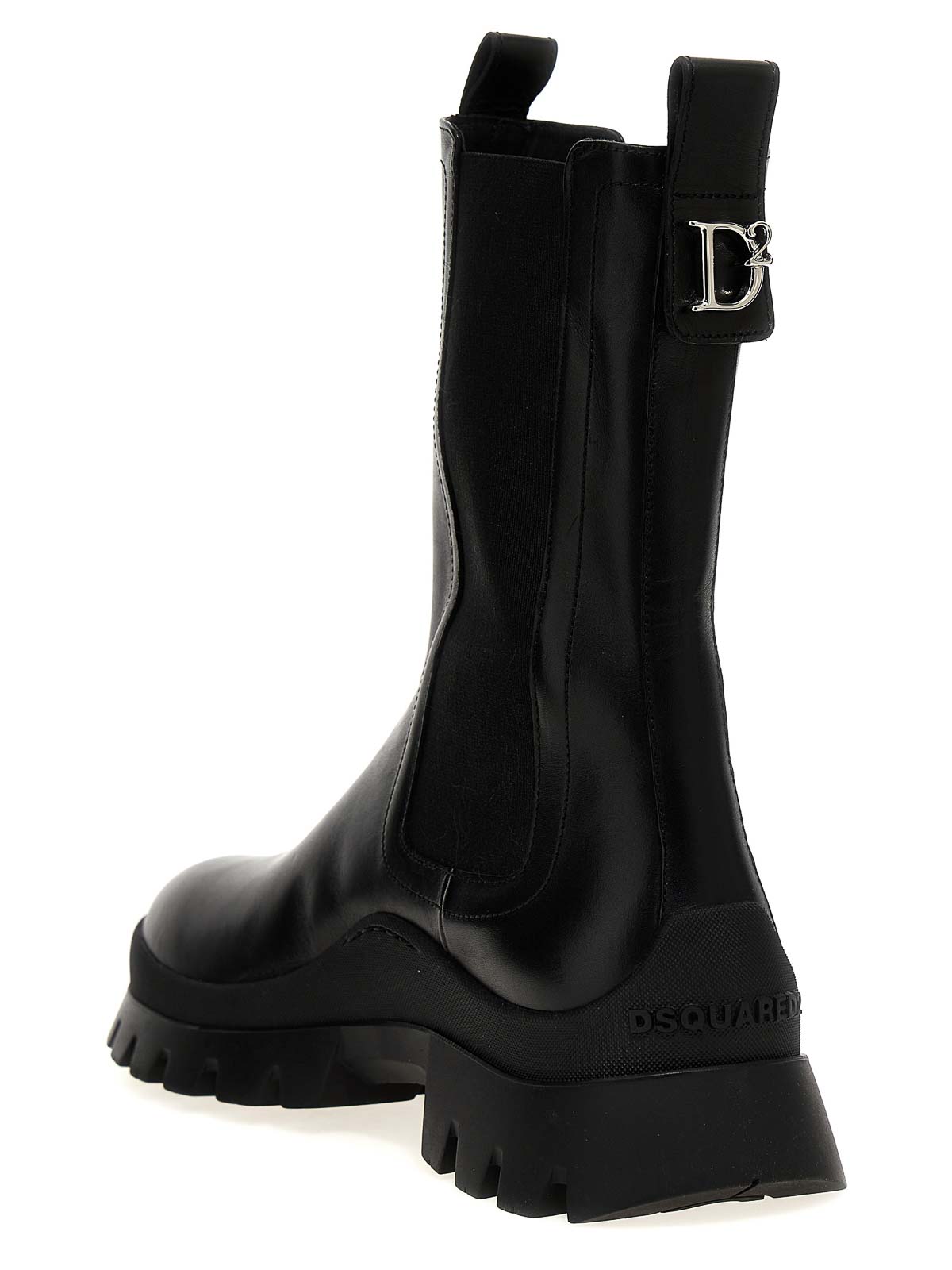 Shop Dsquared2 D2 Statement Ankle Boots In Black