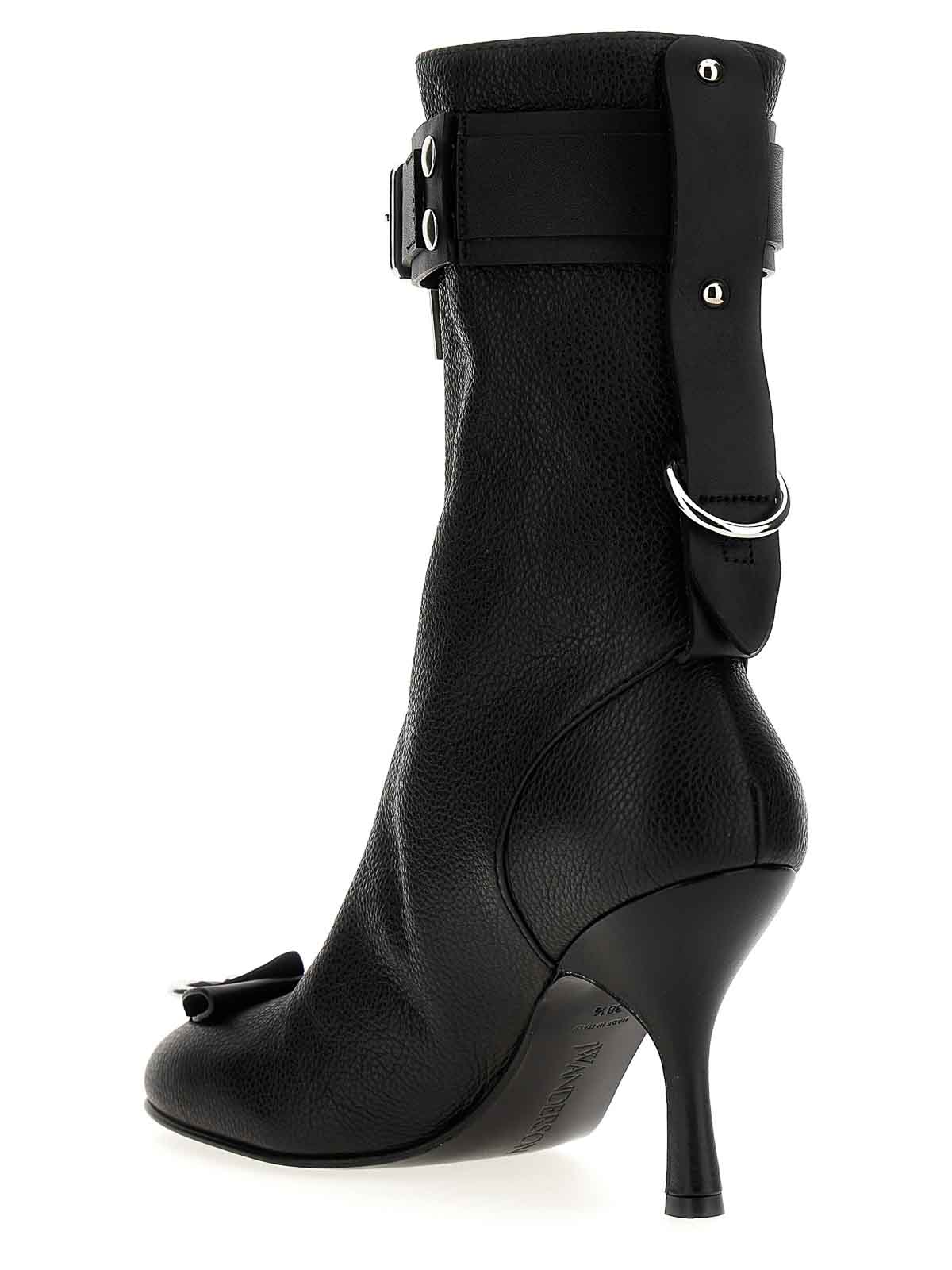 Shop Jw Anderson Punk Ankle Boots In Negro