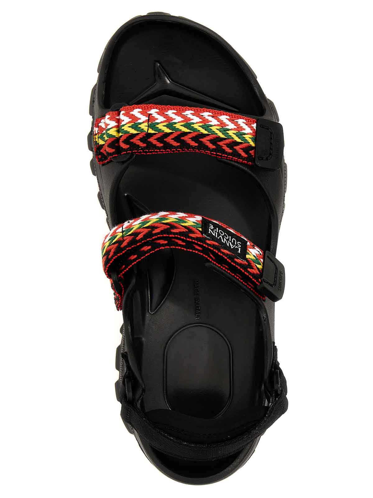 Shop Lanvin X Suicoke Sandals In Black