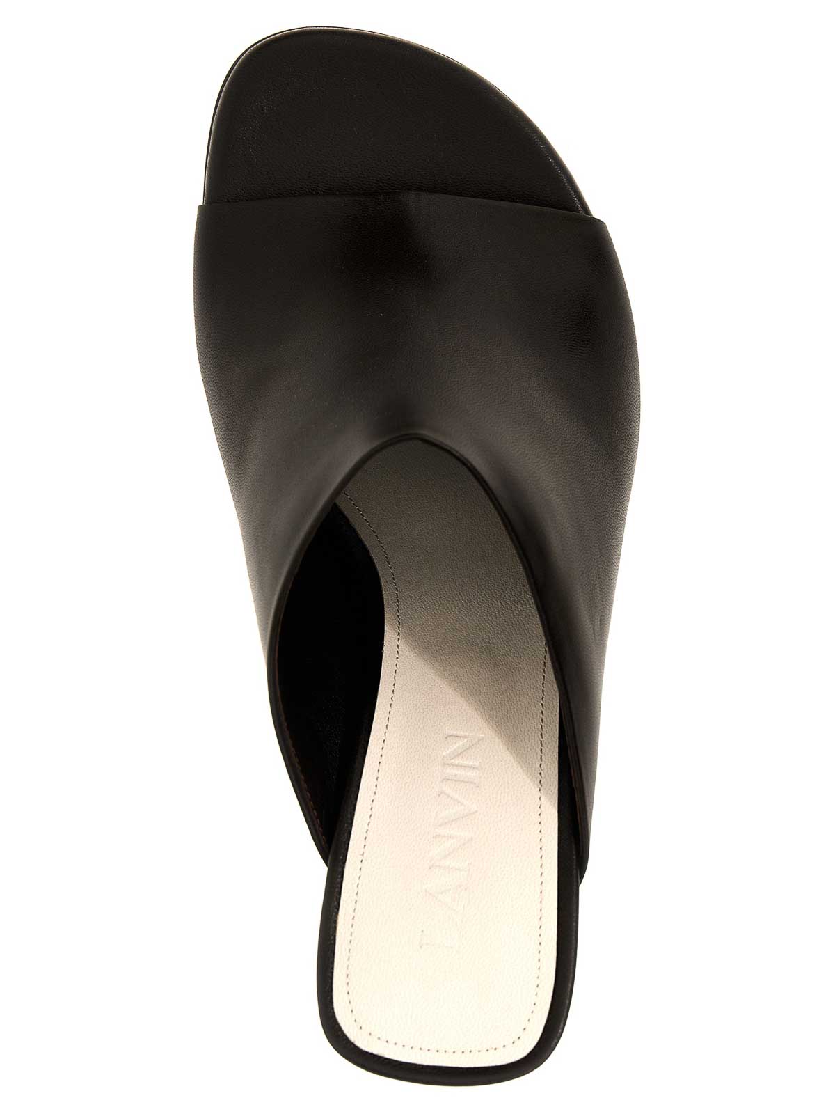 Shop Lanvin Sequence Mules In Marrón