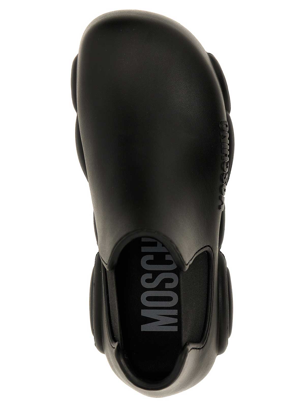 Moschino gummy ankle boots - Black - Women | MA21903G1HM28000