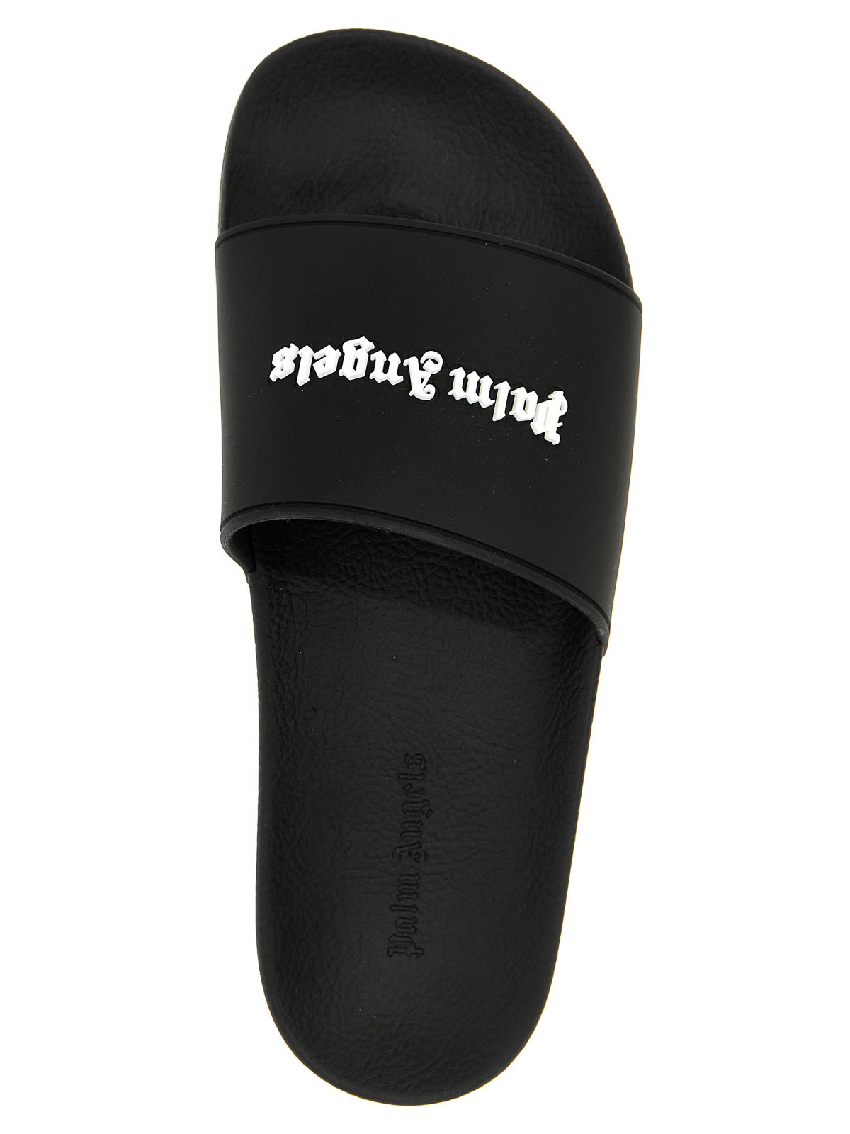 Shop Palm Angels Logo Slides In Black