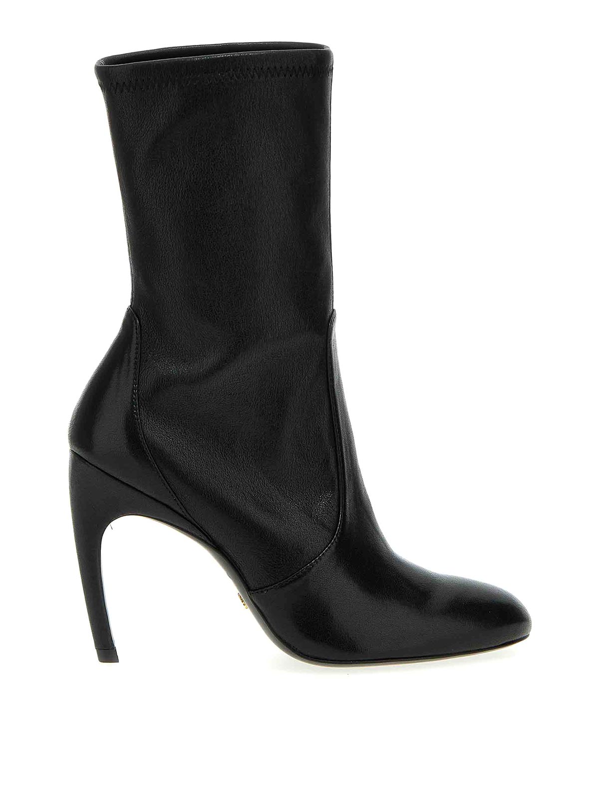 Stuart Weitzman Lux Curl Ankle Boots In Black