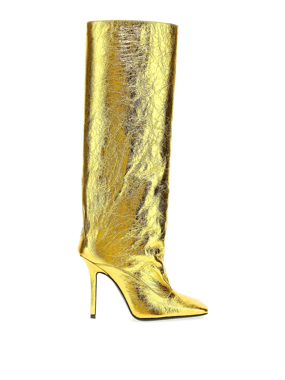 Attico Sienna Boots In Gold