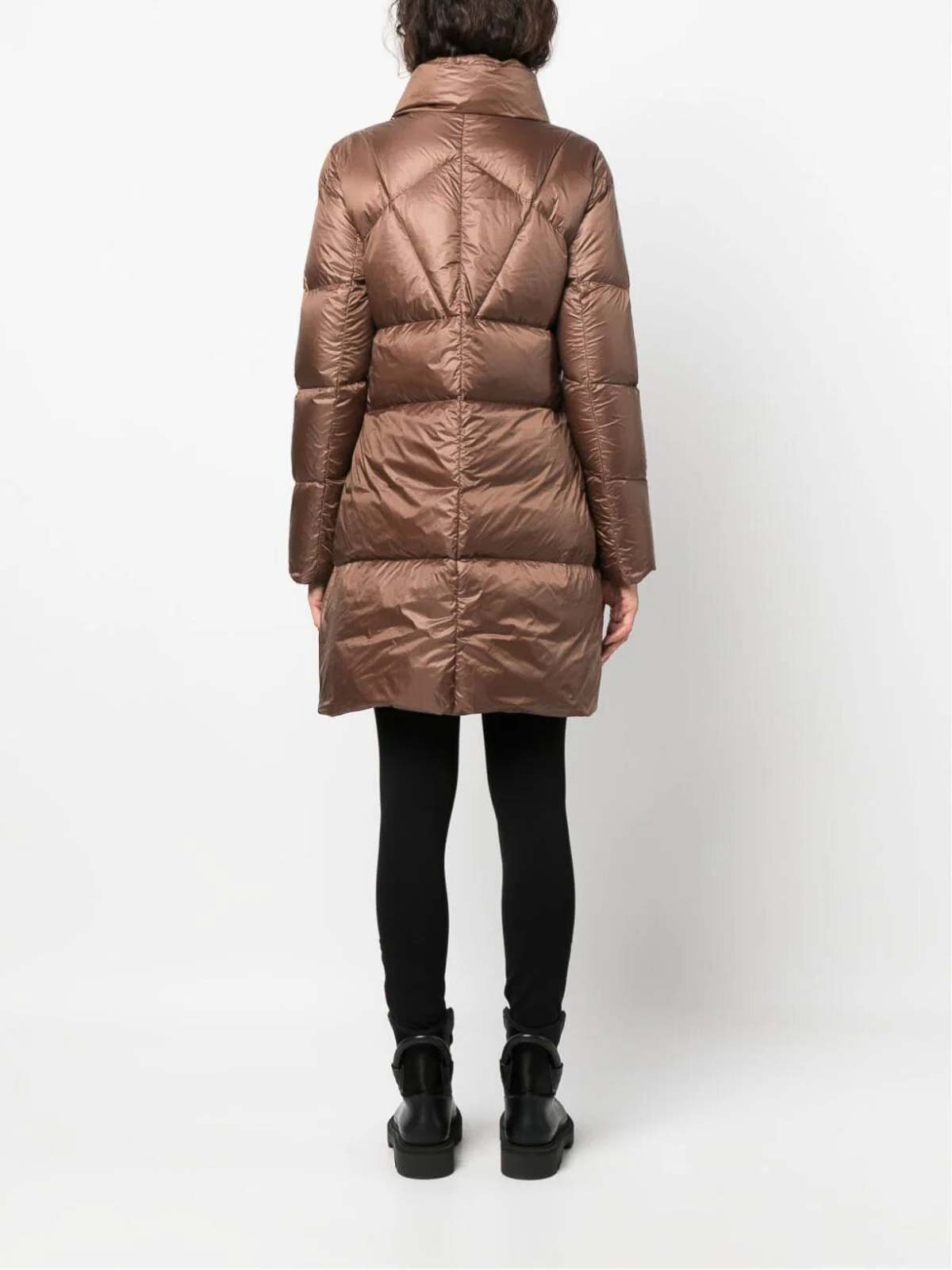 Shop Fay Long Coat In Brown