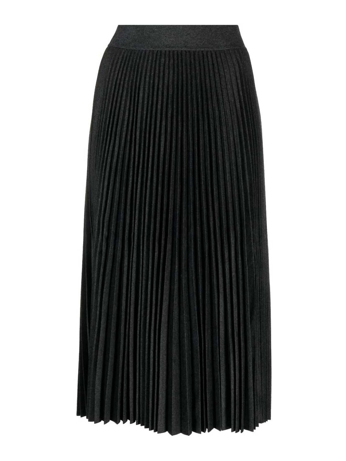 Shop Theory Pleated Skirt In Grey