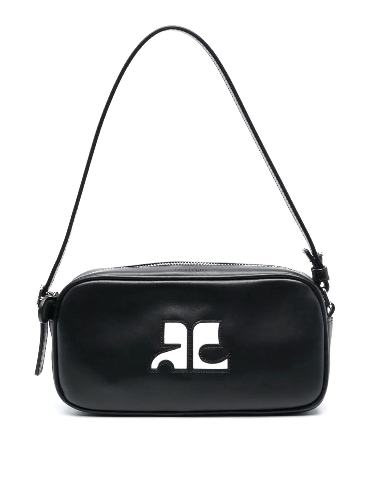 【送料&関税込】CourrA¨ges Cloud Reflex Leather Baguette Bag Cloud Reflex Leather Baguette Bag | Black – Parlour X
