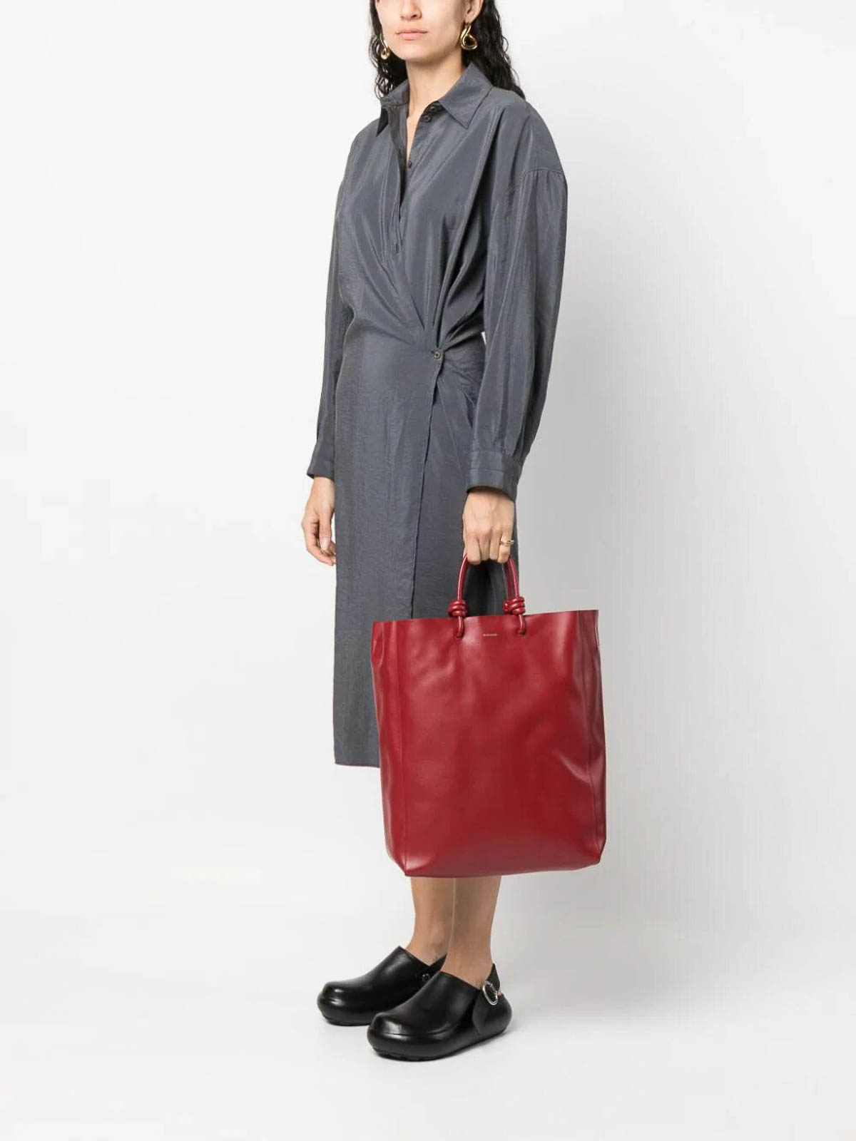 JIL SANDER レッド トートバッグ