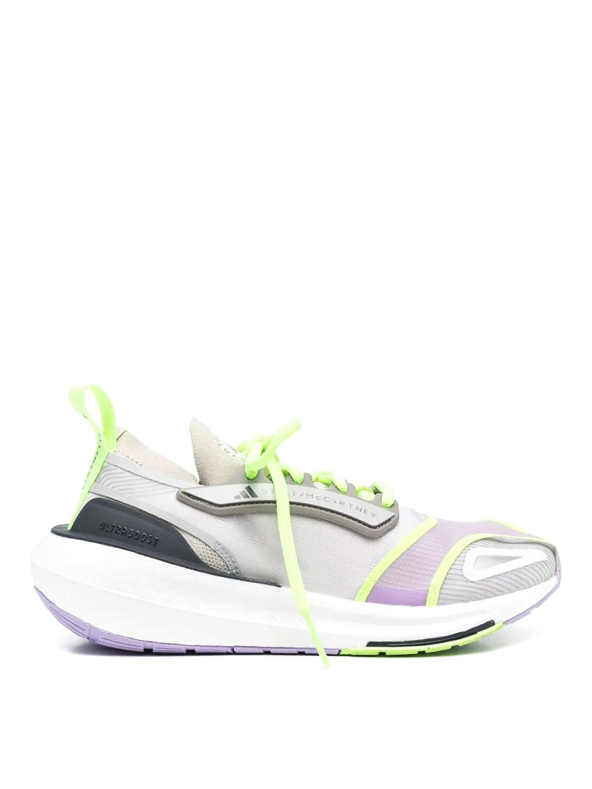 Adidas By Stella Mccartney Lace Up Sneakers Fluo In Grey